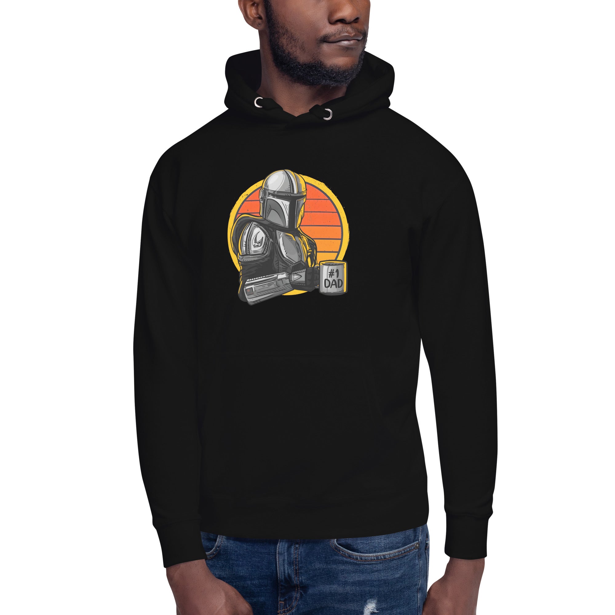 Sudadero con Capucha #1 Dad Mandalorian Disponible en la mejor tienda online para comprar tu merch favorita, la mejor Calidad, compra Ahora!
