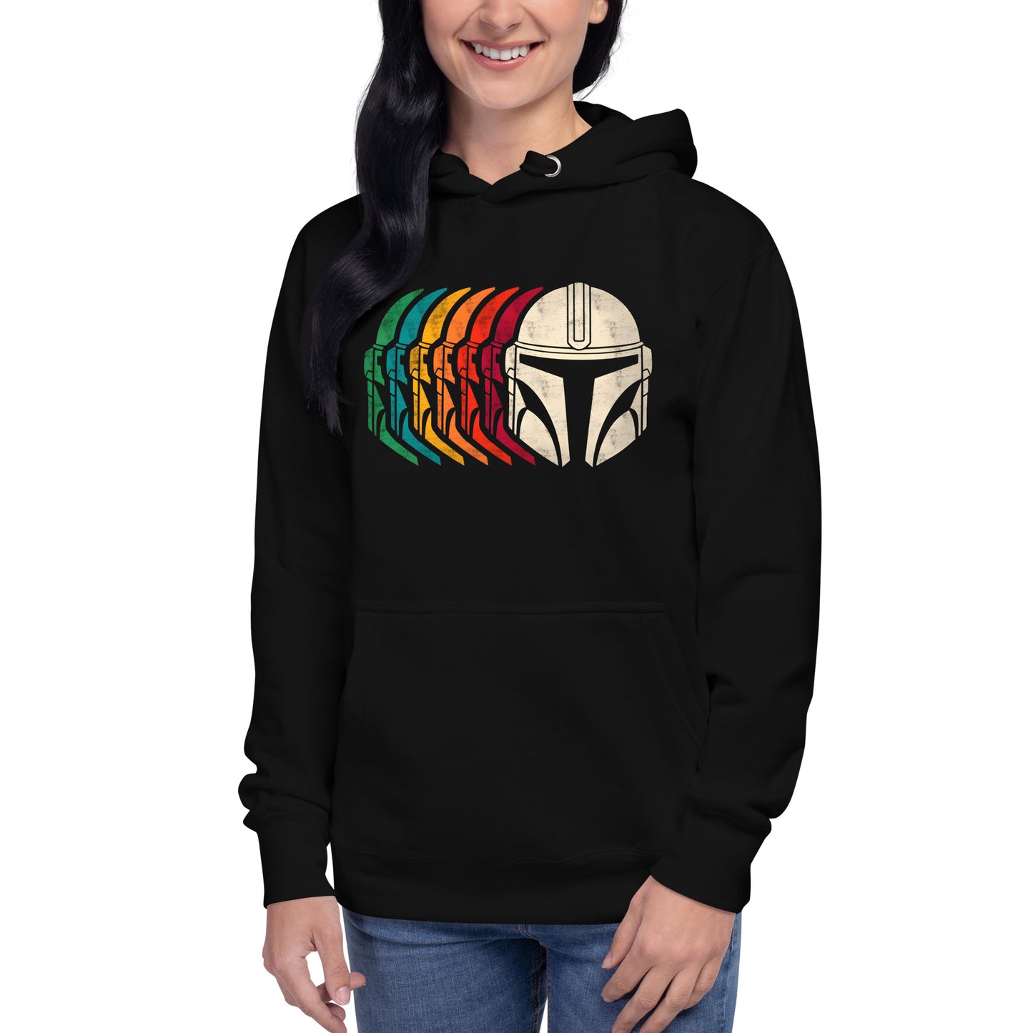 Hoodie Retro Mandalorian Disponible en la mejor tienda online para comprar tu merch favorita, la mejor Calidad, compra Ahora en Superstar!