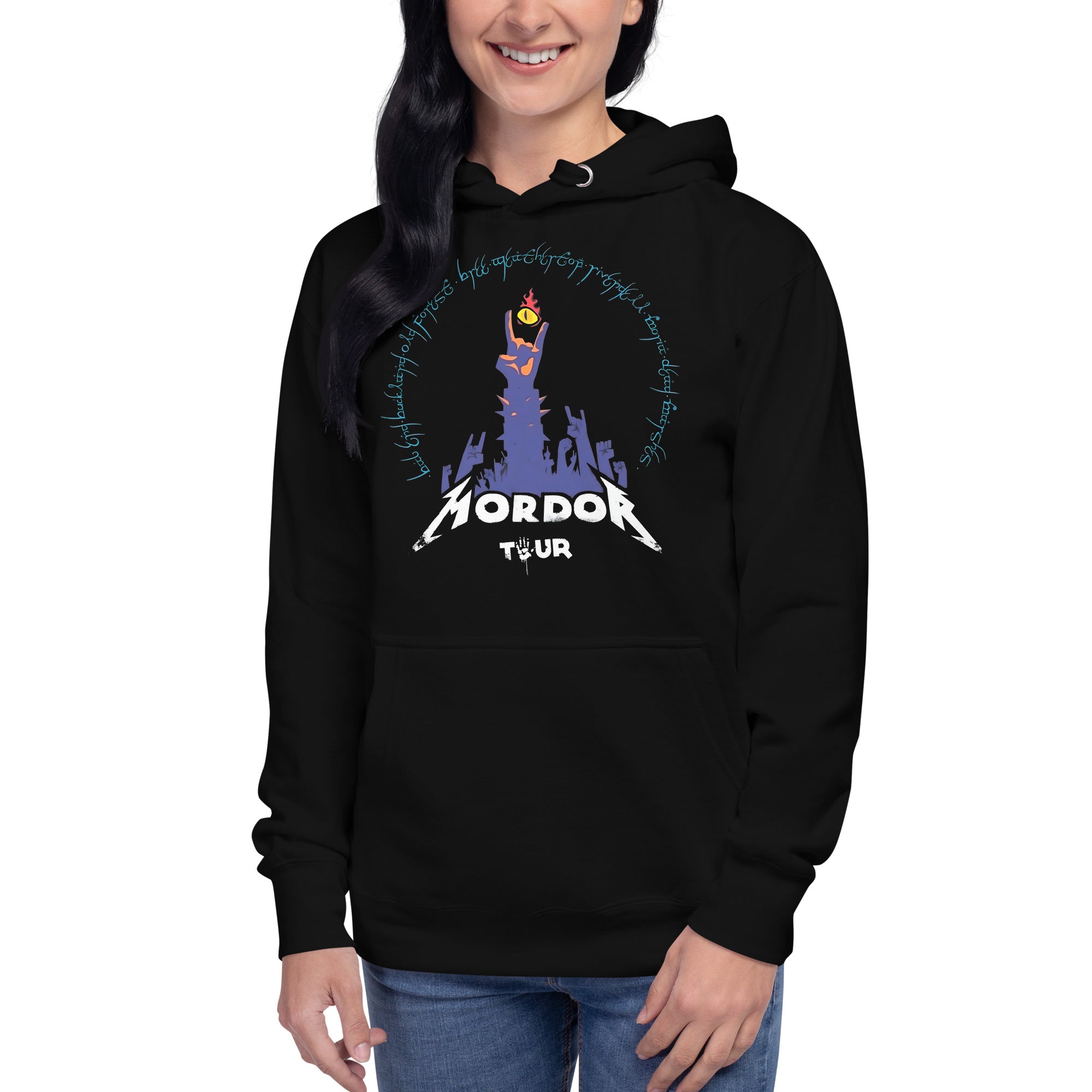 Sudadero con Capucha Mordor Tour Disponible en la mejor tienda online para comprar tu merch favorita, la mejor Calidad, compra Ahora en Superstar!