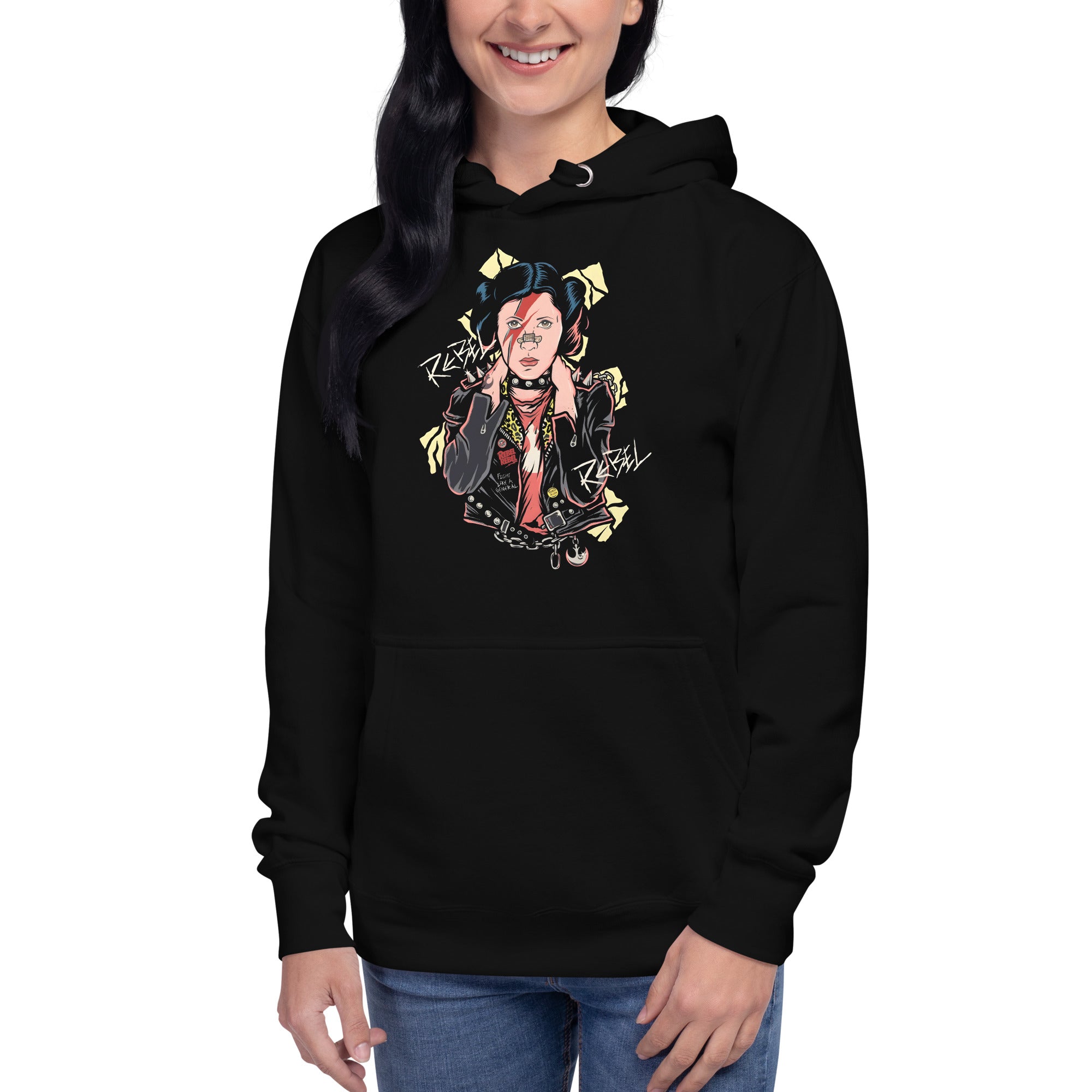 Sudadero con Capucha Rebel Princess  Disponible en la mejor tienda online para comprar tu merch favorita, la mejor Calidad, compra Ahora en Superstar!