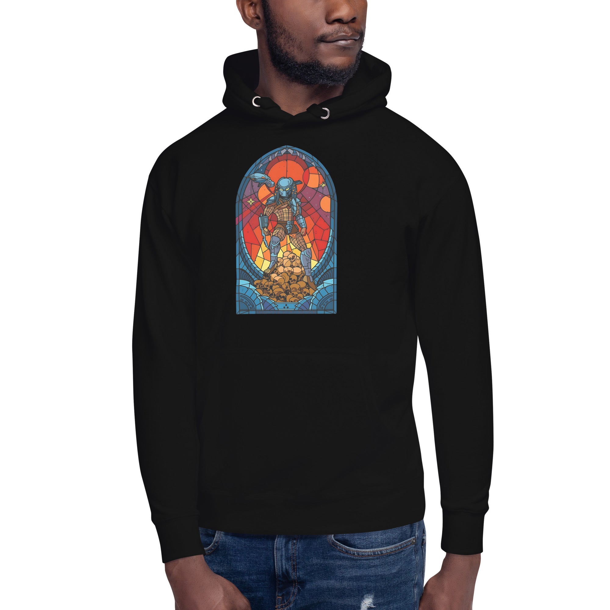 Sudadero con Capucha Depredador Vitral Disponible en la mejor tienda online para comprar tu merch favorita, la mejor Calidad, compra Ahora!