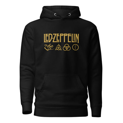 Hoodie Led Zeppelin Symbols Disponible en la mejor tienda online para comprar tu merch favorita, la mejor Calidad, compra Ahora en Superstar!