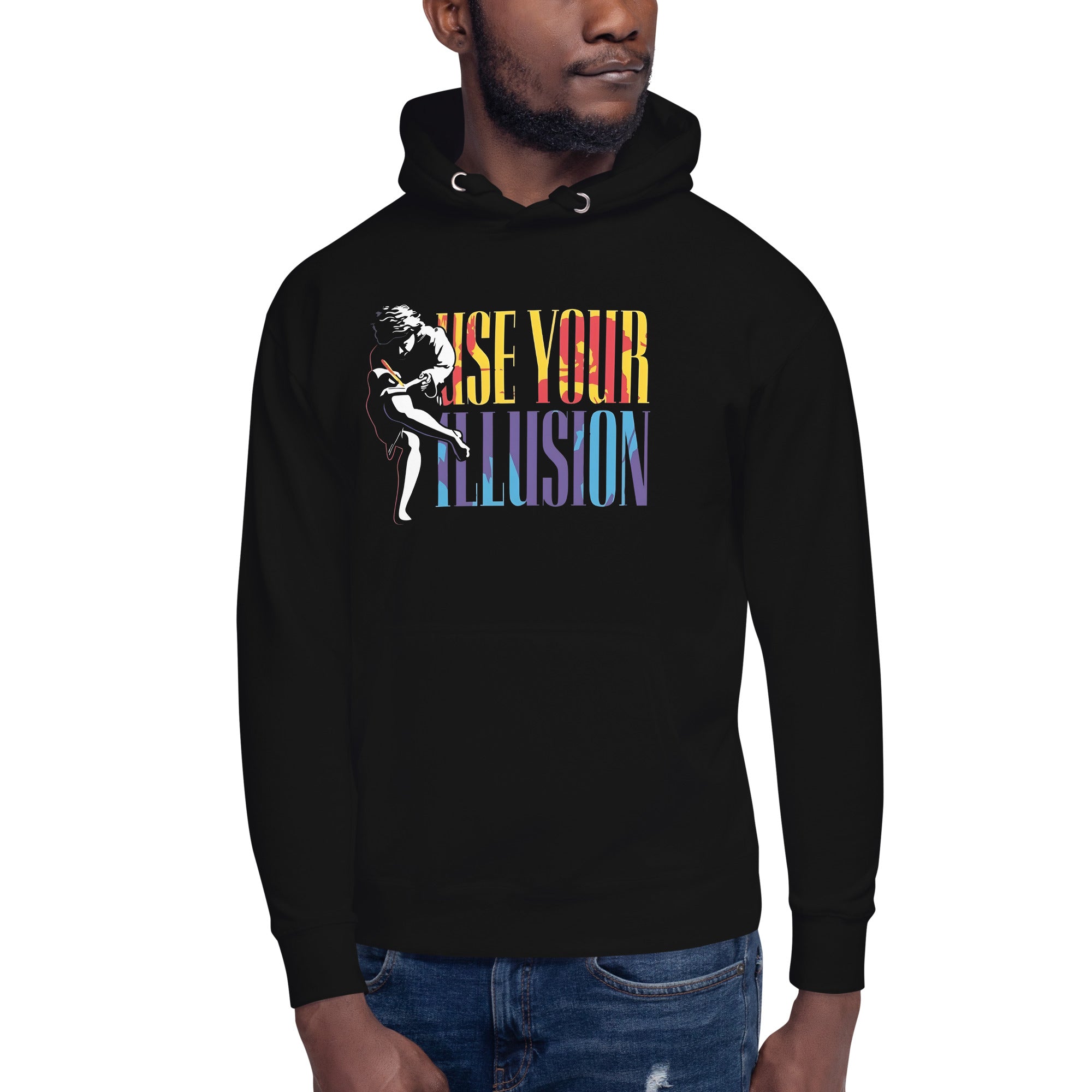 Sudadero con Capucha Use your Illusion Disponible en la mejor tienda online para comprar tu merch favorita, la mejor Calidad, compra Ahora!