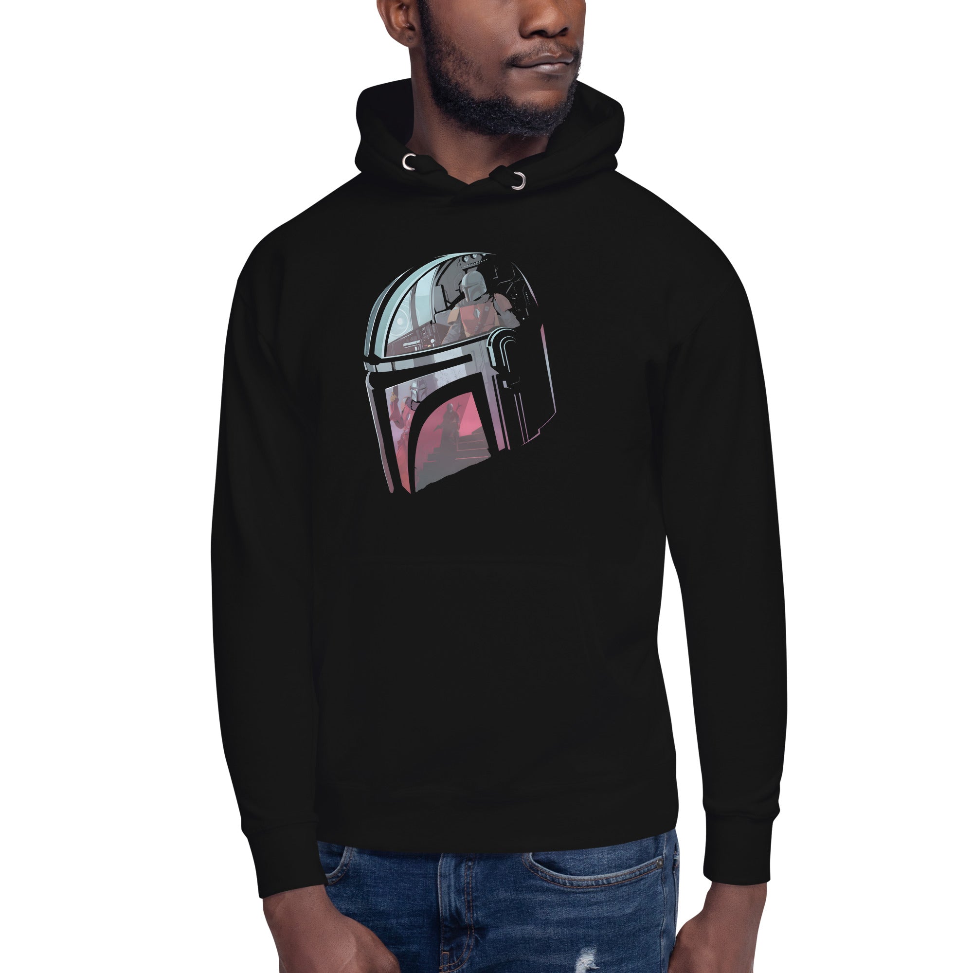 Hoodie Mandalorian Helmet Disponible en la mejor tienda online para comprar tu merch favorita, la mejor Calidad, compra Ahora en Superstar!