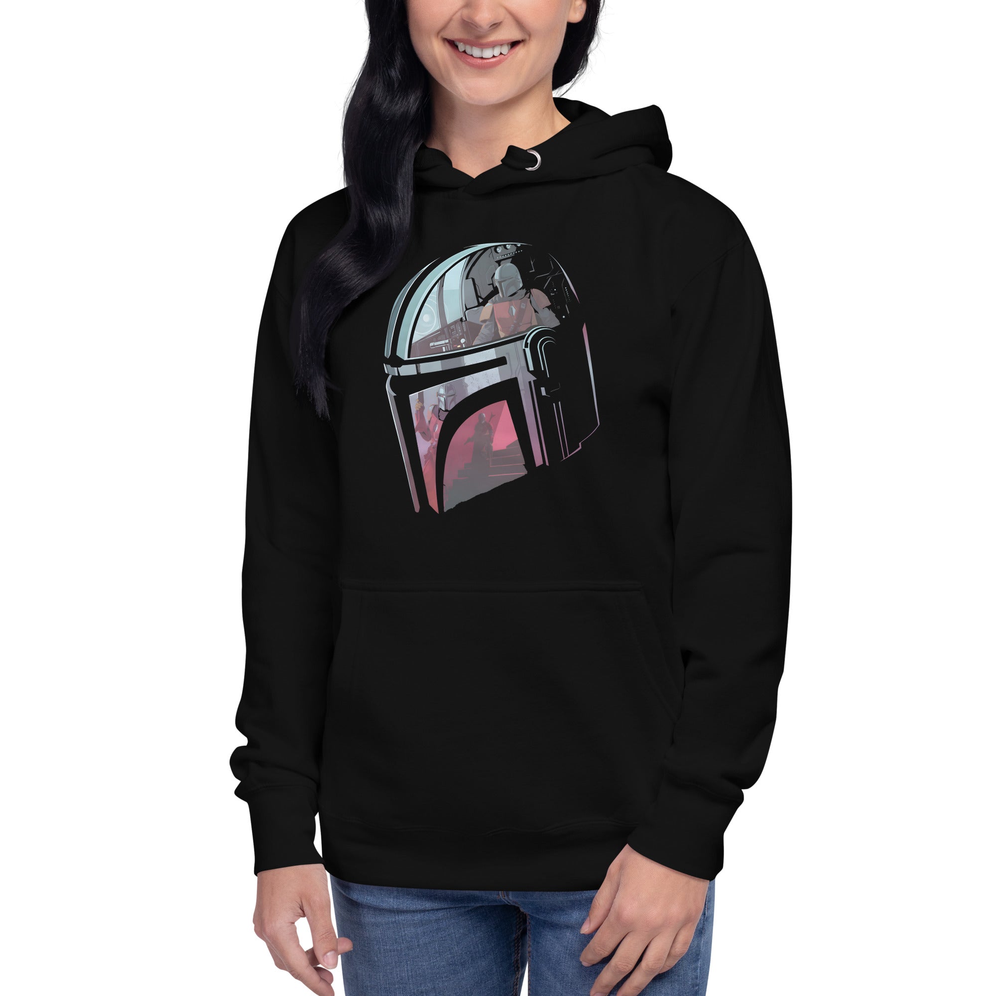 Hoodie Mandalorian Helmet Disponible en la mejor tienda online para comprar tu merch favorita, la mejor Calidad, compra Ahora en Superstar!
