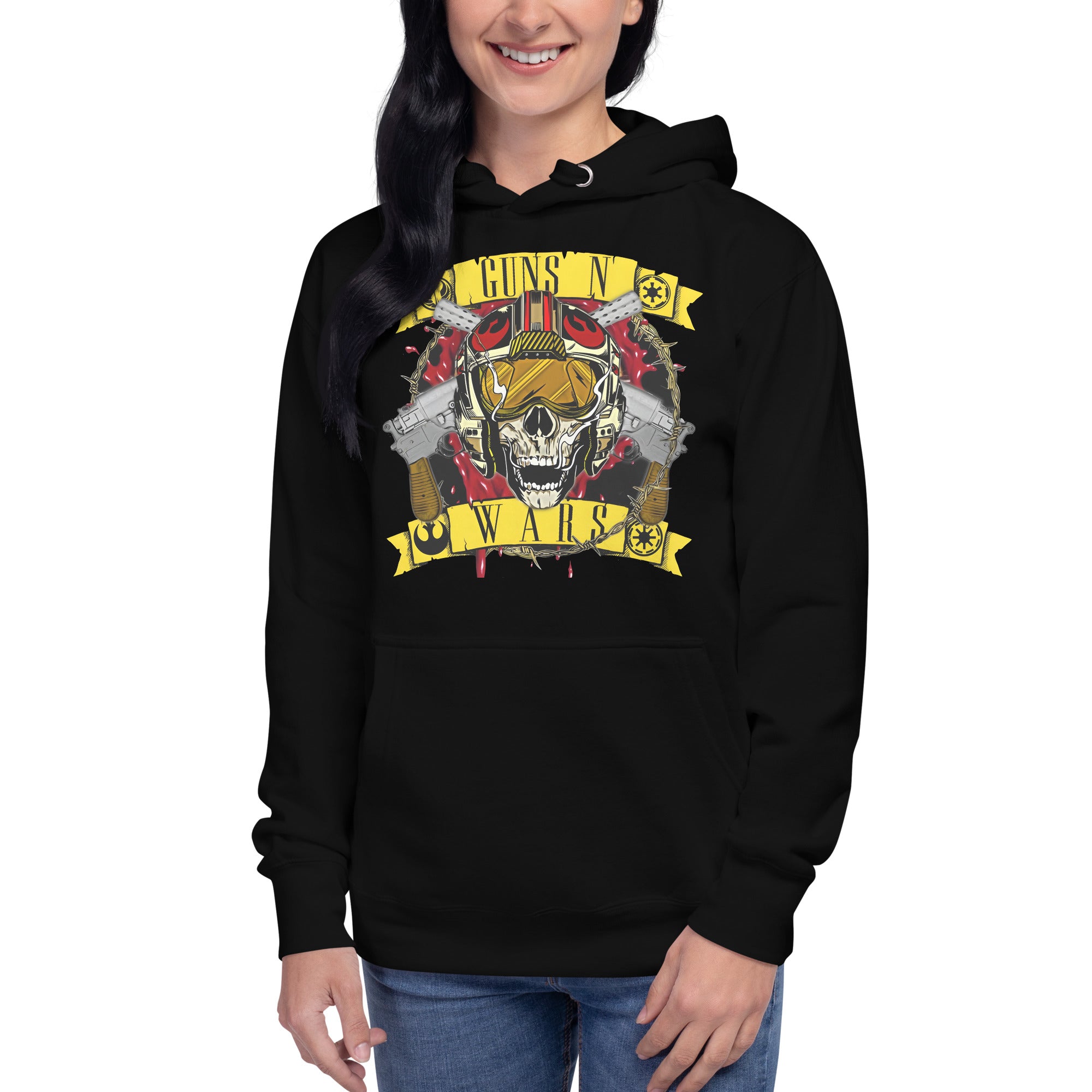 Sudadero con Capucha Guns n Wars Disponible en la mejor tienda online para comprar tu merch favorita, la mejor Calidad, compra Ahora en Superstar!