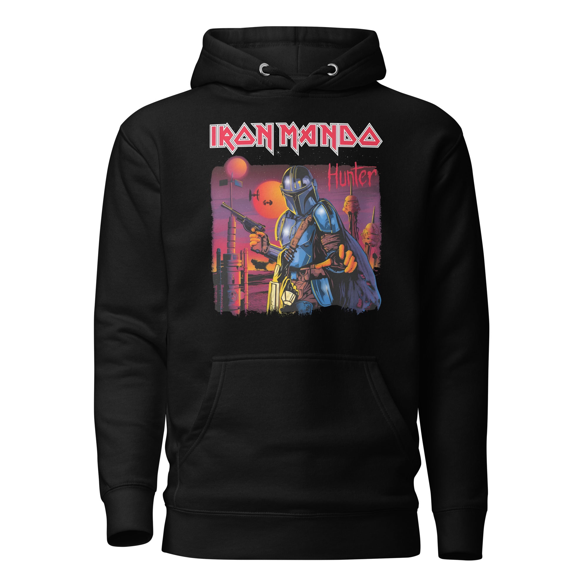 Sudadero con Capucha Iron Mando Disponible en la mejor tienda online para comprar tu merch favorita, la mejor Calidad, compra Ahora en Superstar!