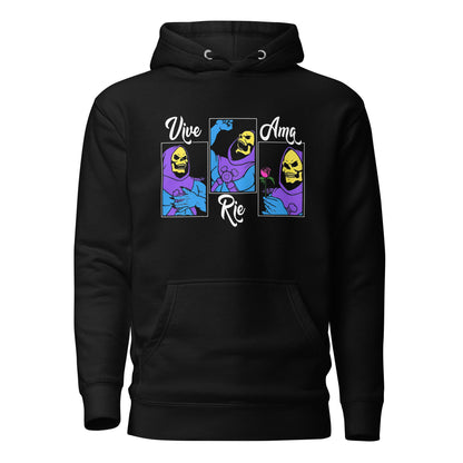 Sudadero con Capucha Vive, Rie y Ama Disponible en la mejor tienda online para comprar tu merch favorita, la mejor Calidad, compra Ahora en Superstar