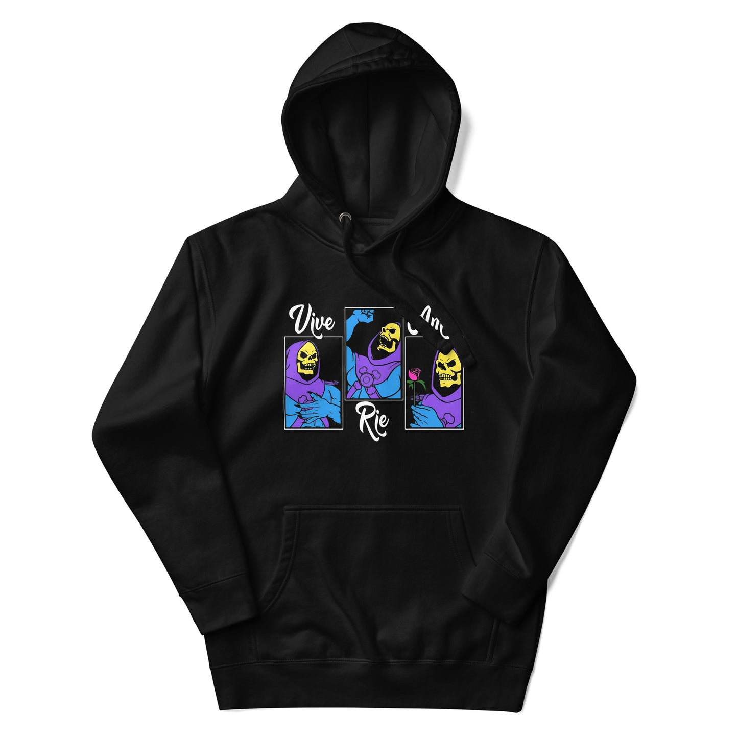 Sudadero con Capucha Vive, Rie y Ama Disponible en la mejor tienda online para comprar tu merch favorita, la mejor Calidad, compra Ahora en Superstar