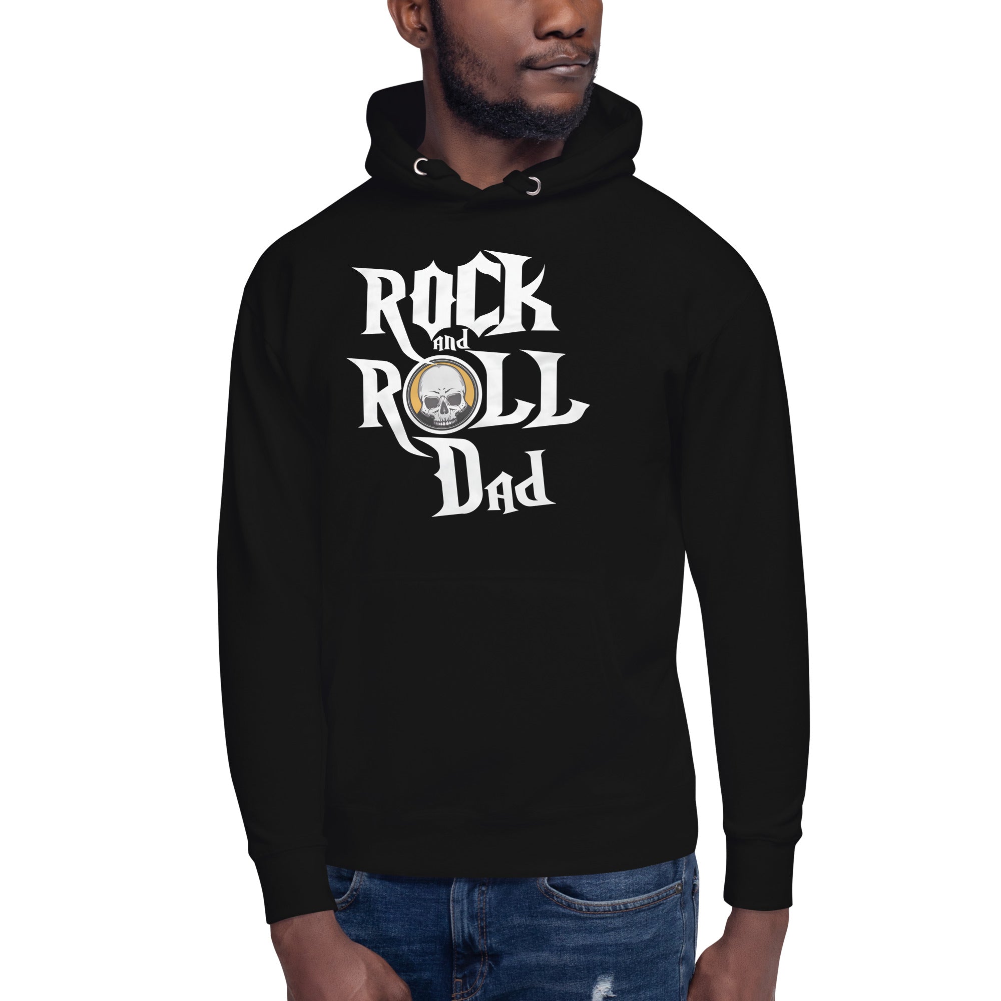 Hoodie Rock and Roll Dad Disponible en la mejor tienda online para comprar tu merch favorita, la mejor Calidad, compra Ahora en Superstar!