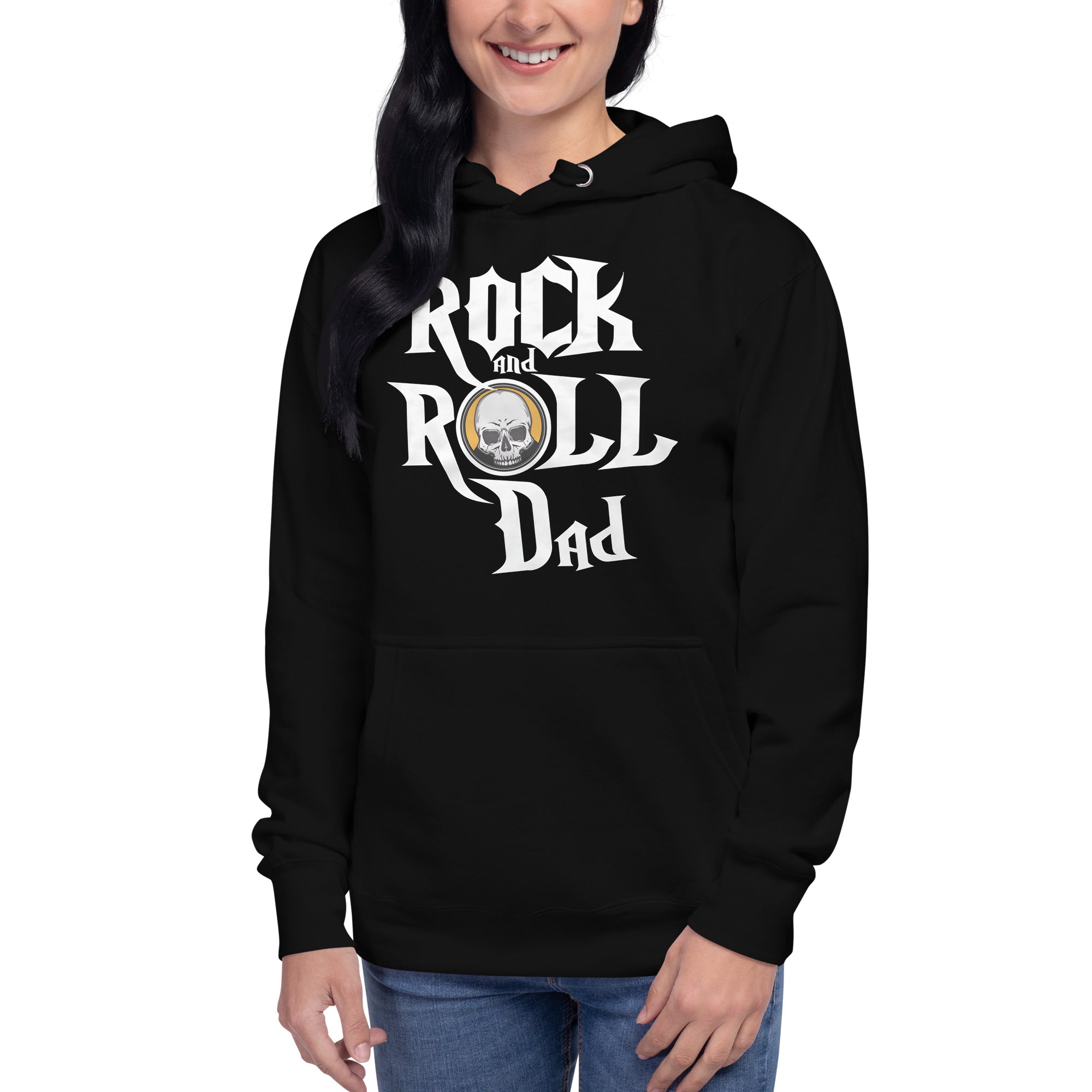 Hoodie Rock and Roll Dad Disponible en la mejor tienda online para comprar tu merch favorita, la mejor Calidad, compra Ahora en Superstar!