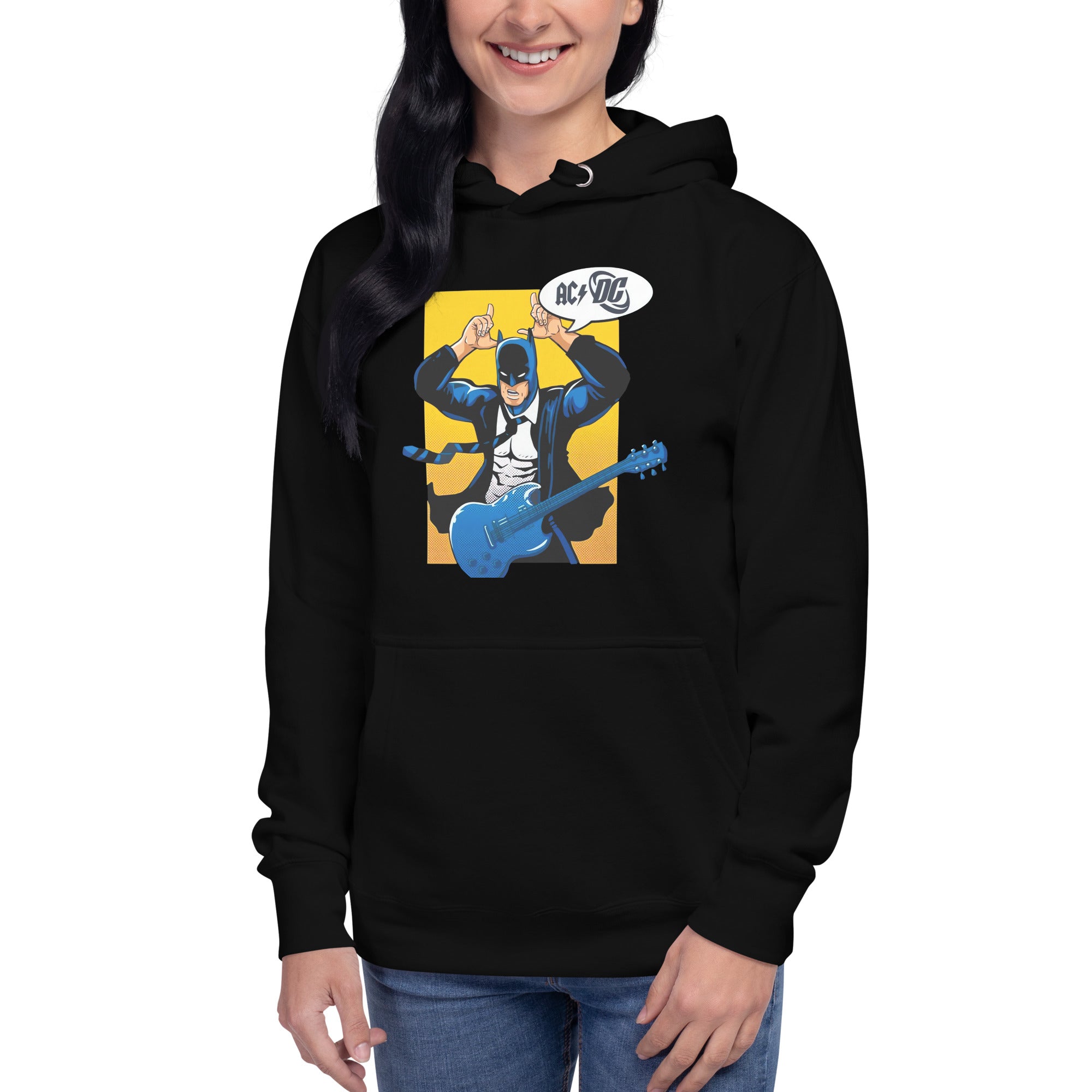 Hoodie Batman AC/DC Disponible en Superstar, la mejor tienda online para comprar tu merch favorita, la mejor Calidad, compra Ahora en Superstar!