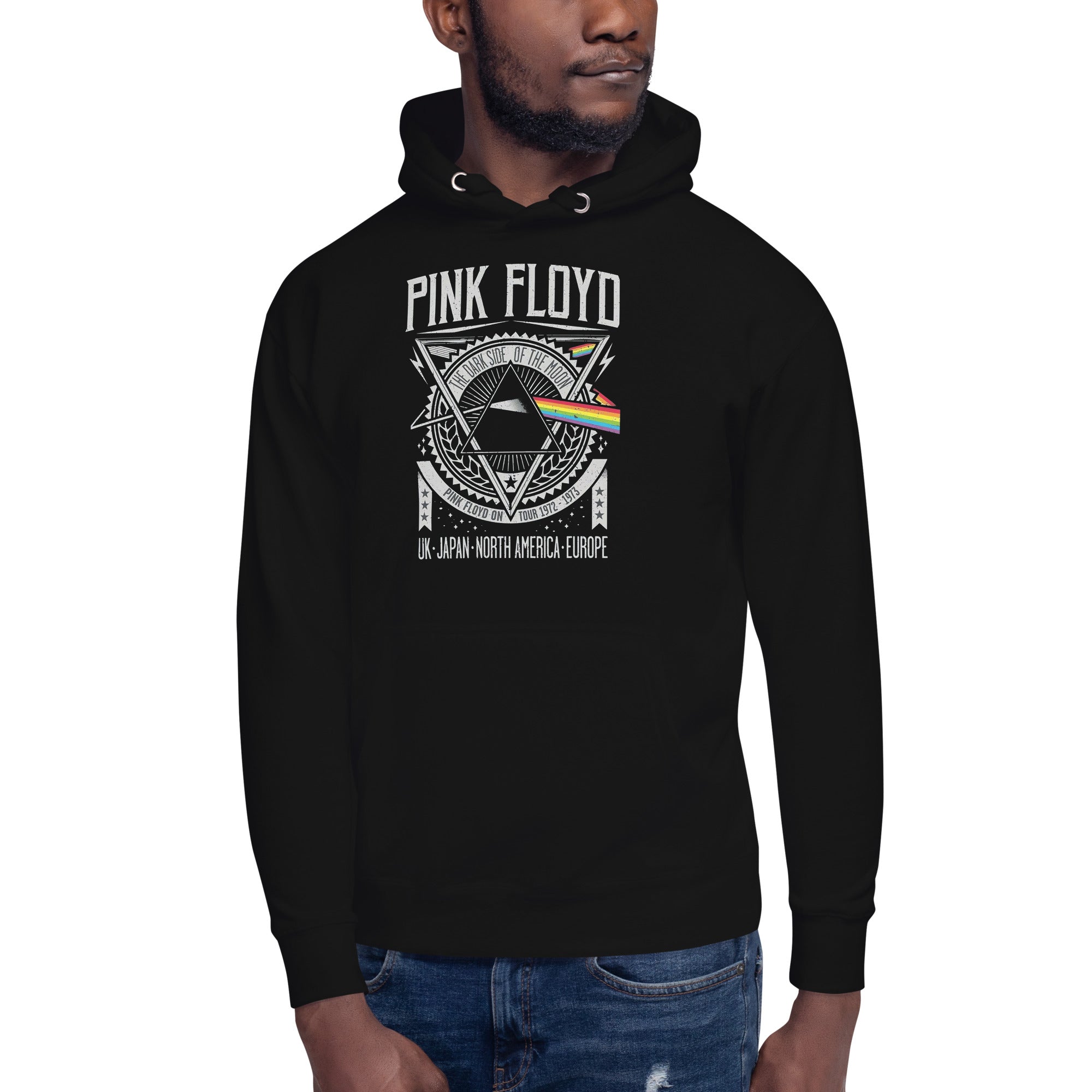 Hoodie Pink Floyd The Dark Side of the Moon LIVE, Disponible en la mejor tienda online para comprar tu merch favorita, la mejor Calidad.