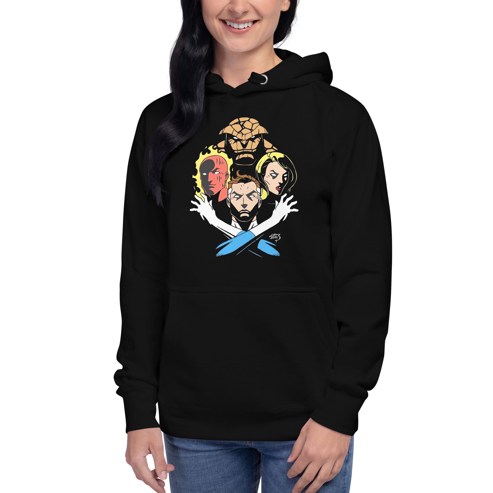 Hoodie Los 4 Fantásticos  , Disponible en la mejor tienda online para comprar tu merch favorita, la mejor Calidad, compra Ahora en Superstar!