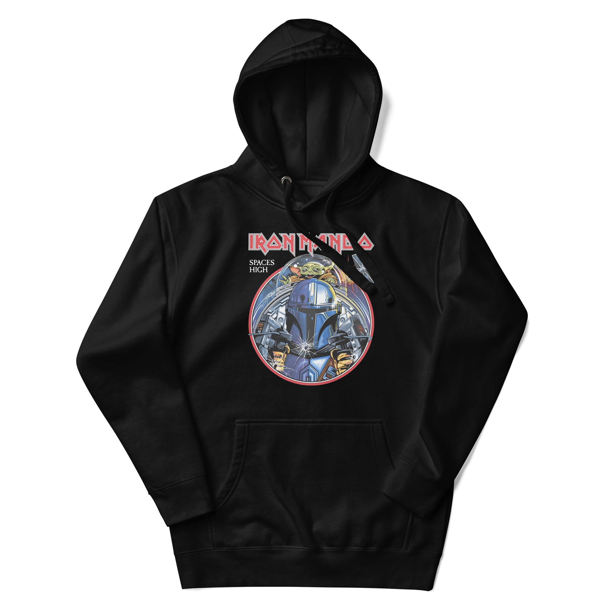 Hoodie Iron Mando Spaces high, Disponible en la mejor tienda online para comprar tu merch favorita, la mejor Calidad, compra Ahora en Superstar!