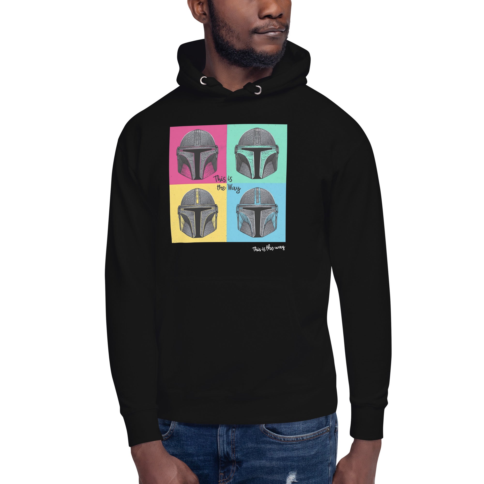 Hoodie Mandalorian Pop Art, Disponible en la mejor tienda online para comprar tu merch favorita, la mejor Calidad, compra Ahora en Superstar!