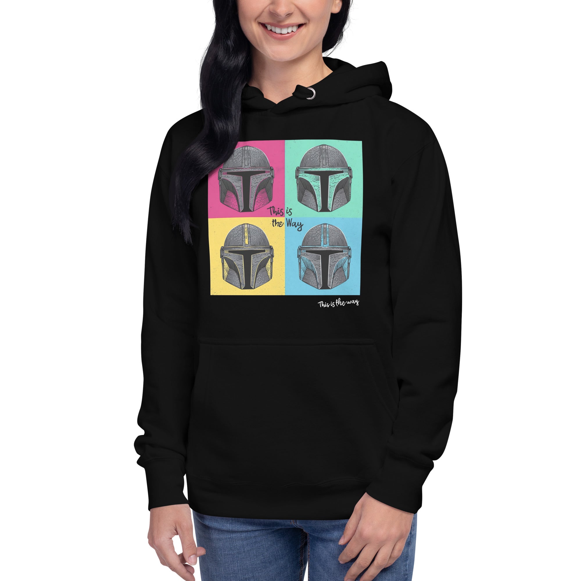 Hoodie Mandalorian Pop Art, Disponible en la mejor tienda online para comprar tu merch favorita, la mejor Calidad, compra Ahora en Superstar!
