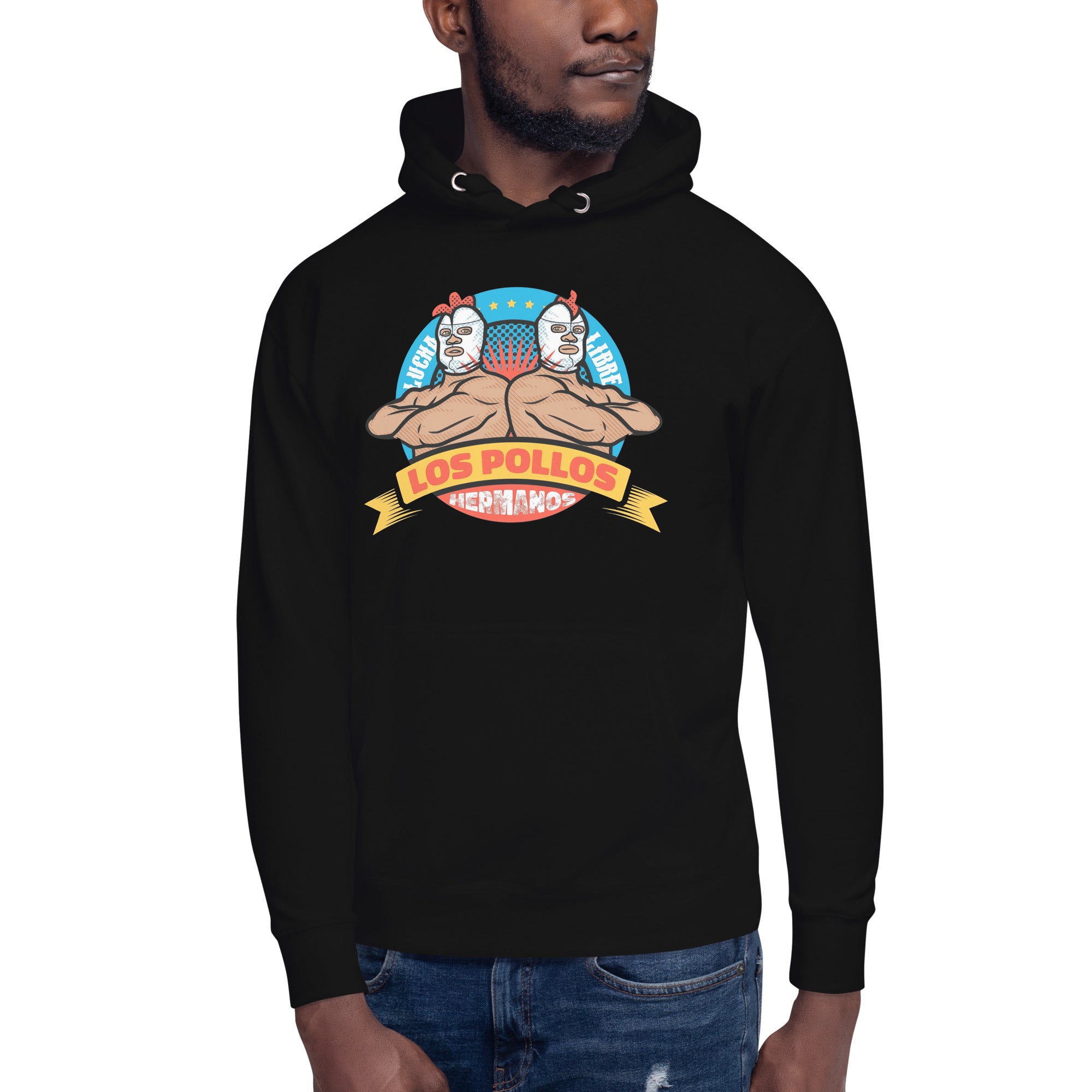 Hoodie Los pollos Hermanos Luchadores, Disponible en la mejor tienda online para comprar tu merch favorita, la mejor Calidad, compra Ahora!