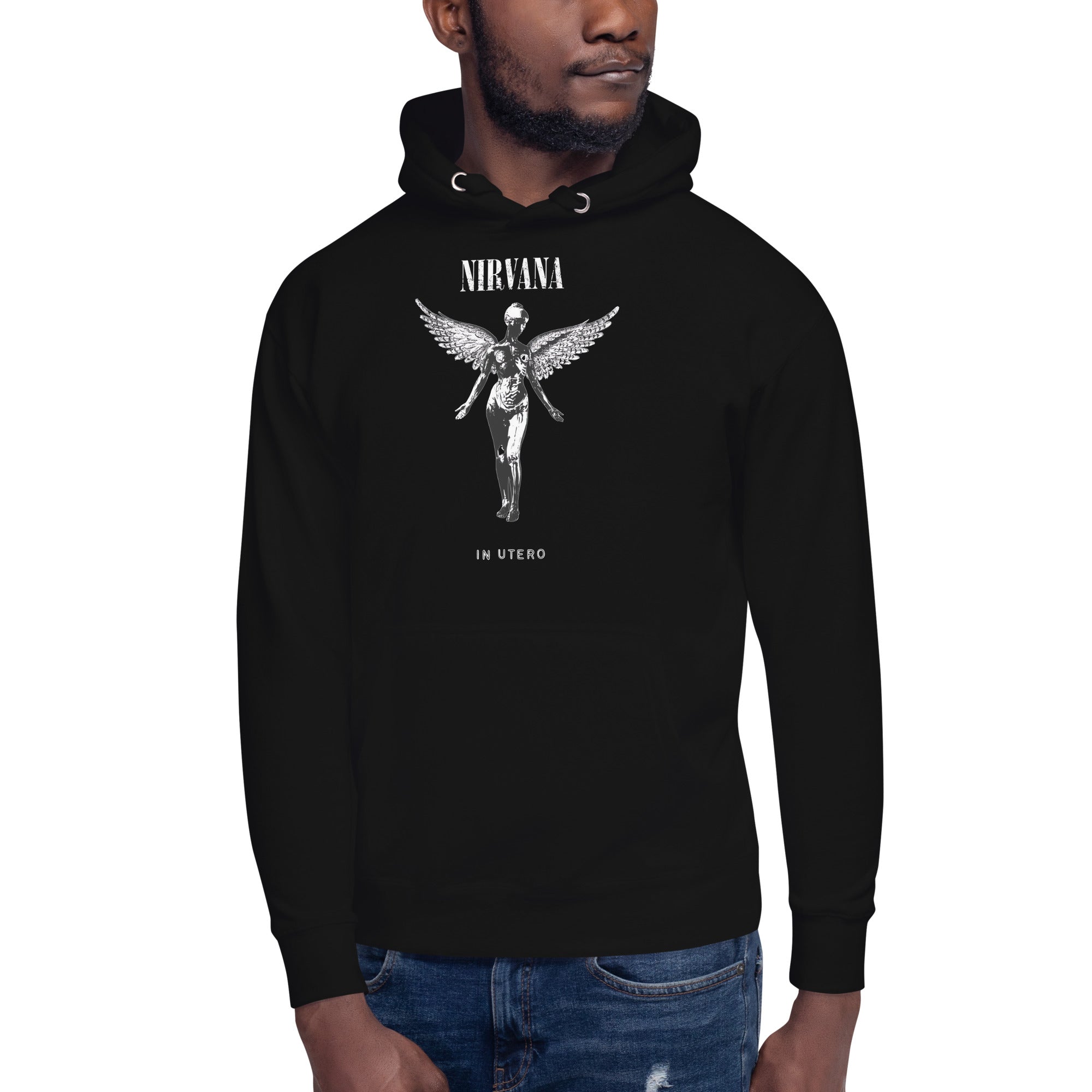 Hoodie Nirvana in Utero B.W, Disponible en la mejor tienda online para comprar tu merch favorita, la mejor Calidad, compra Ahora en Superstar!