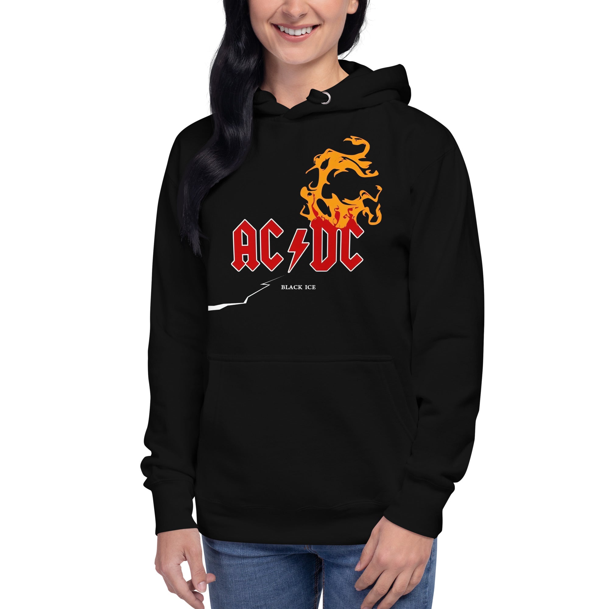 Hoodie AC / DC Black Ice, Disponible en la mejor tienda online para comprar tu merch favorita, la mejor Calidad, compra Ahora en Superstar!