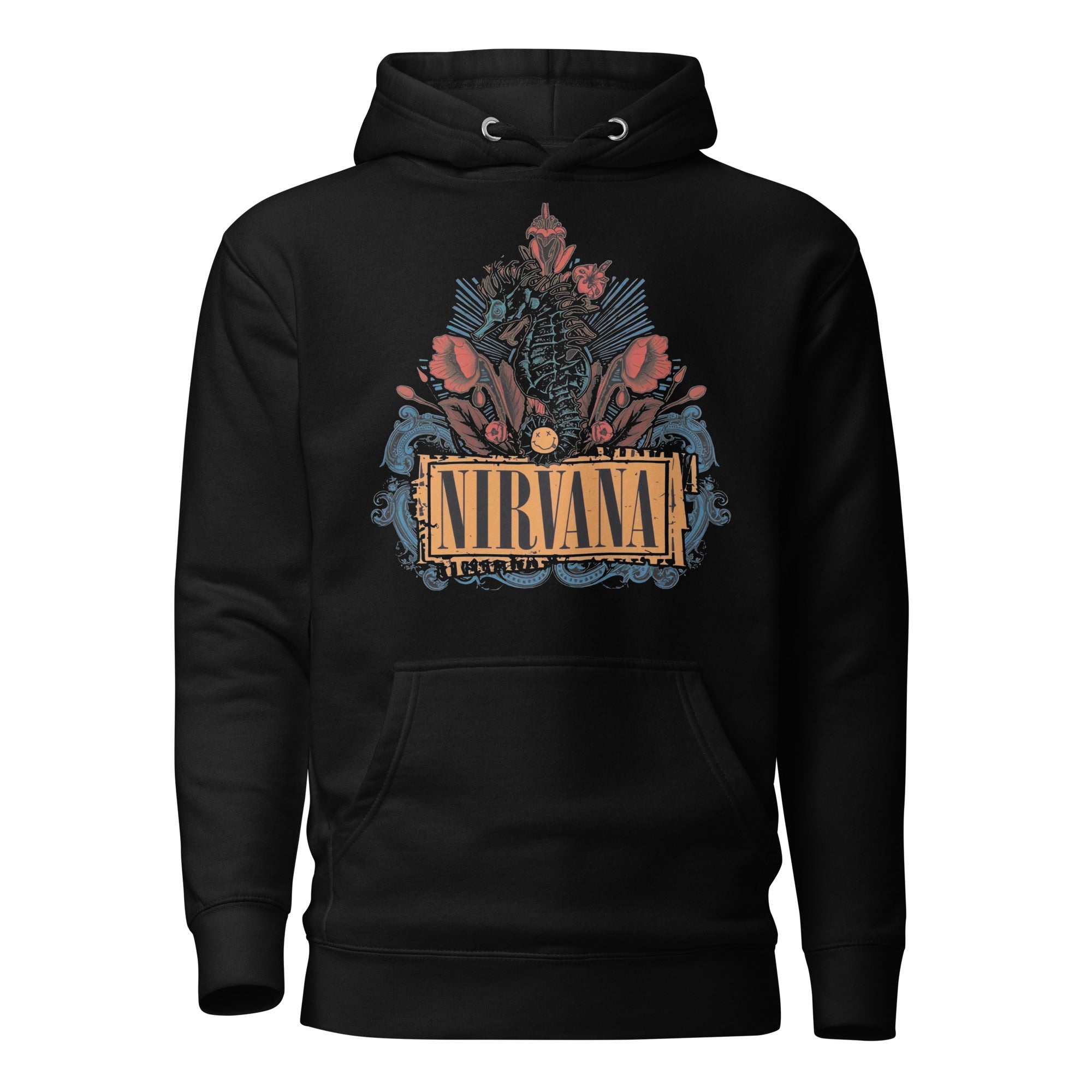Sudadero con Capucha Nirvana Roses, Disponible en la mejor tienda online para comprar tu merch favorita, la mejor Calidad, compra Ahora en Superstar!