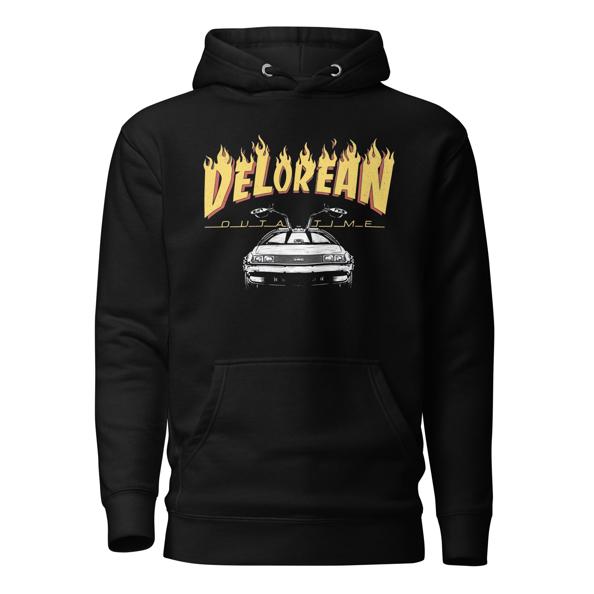 Hoodie Delorean Fire Disponible en la mejor tienda online para comprar tu merch favorita, la mejor Calidad, compra Ahora en Superstar!