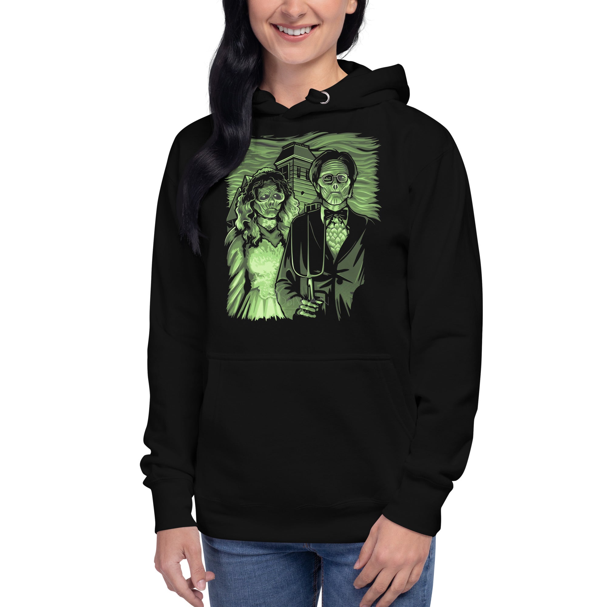 Sudadero con Capucha American Gothic, Disponible en la mejor tienda online para comprar tu merch favorita, la mejor Calidad, compra en Superstar!