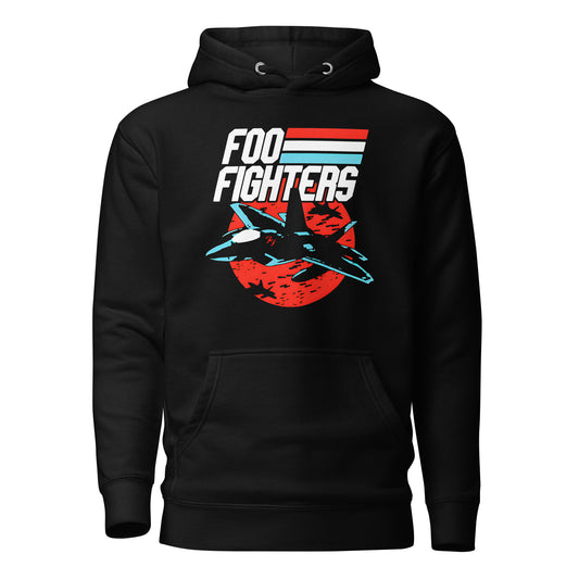 Hoodie Foo Fighters Gi Joe, basado en la mítica banda de rock disponible en todas las tallas de color negro. compra ahora en línea