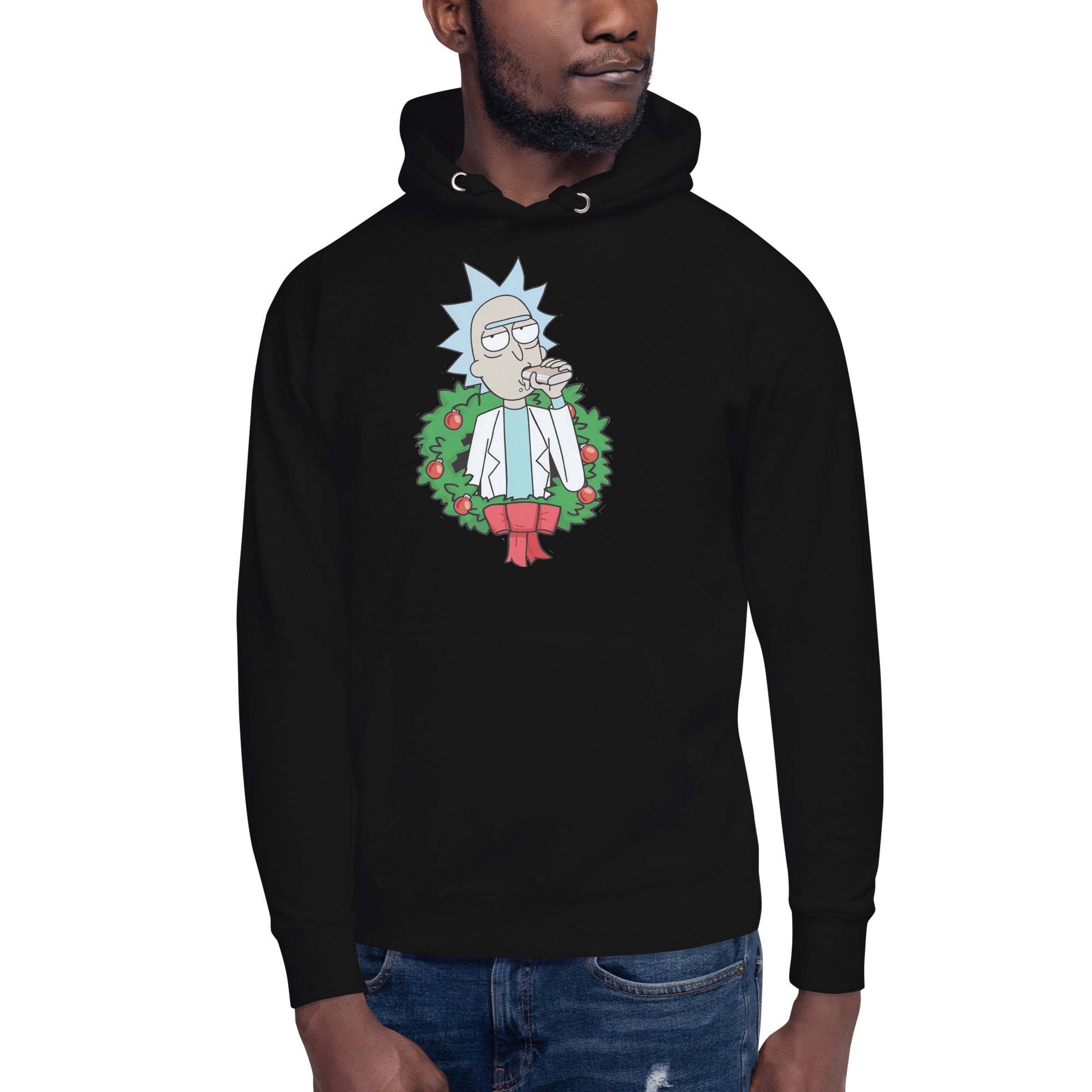 Hoodie de Espíritu Navideño de Rick, Disponible en la mejor tienda online para comprar tu merch favorita, la mejor Calidad, compra Ahora en Superstar!