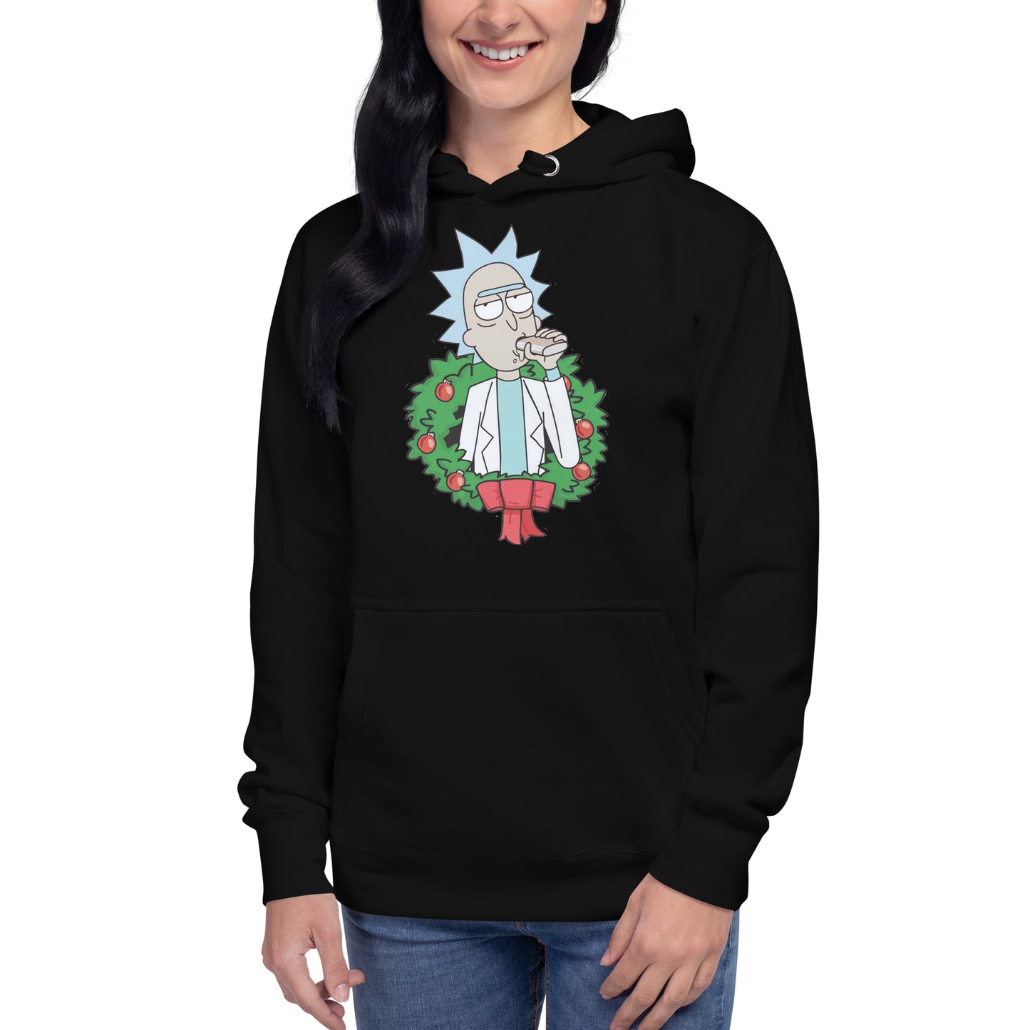 Hoodie de Espíritu Navideño de Rick, Disponible en la mejor tienda online para comprar tu merch favorita, la mejor Calidad, compra Ahora en Superstar!