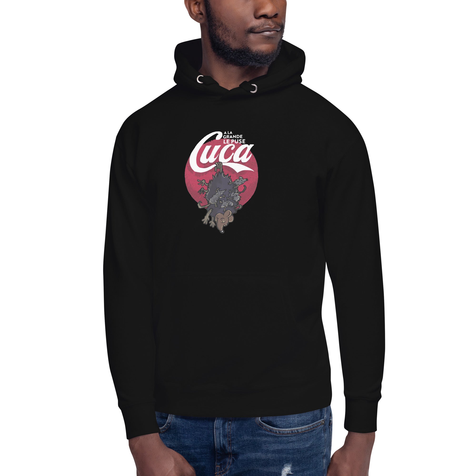 Hoodie A la Grande le puse Cuca, Disponible en la mejor tienda online para comprar tu merch favorita, la mejor Calidad, compra Ahora en Superstar!