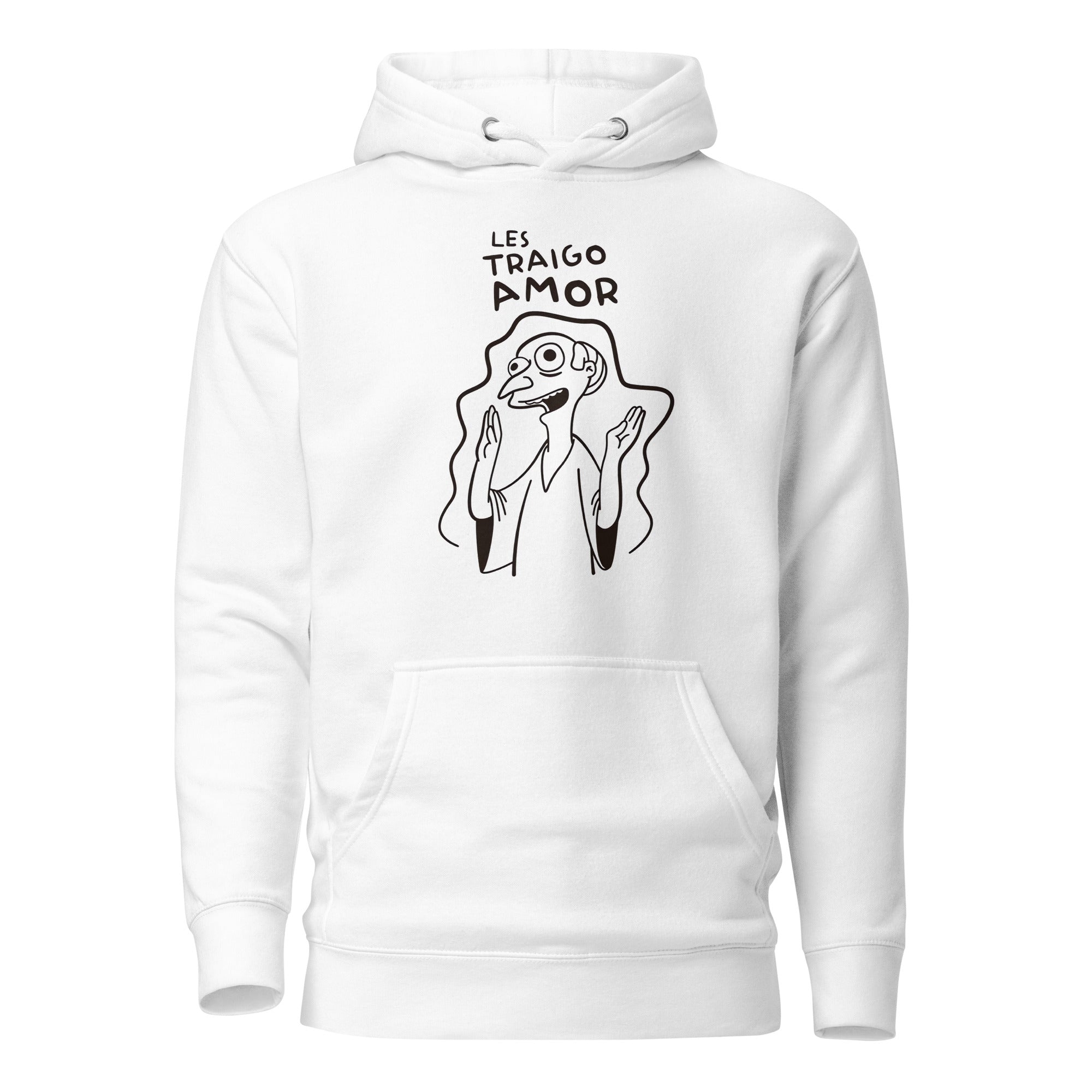 Hoodie Les Traigo Amor, Disponible en la mejor tienda online para comprar tu merch favorita, la mejor Calidad, compra Ahora en Superstar!