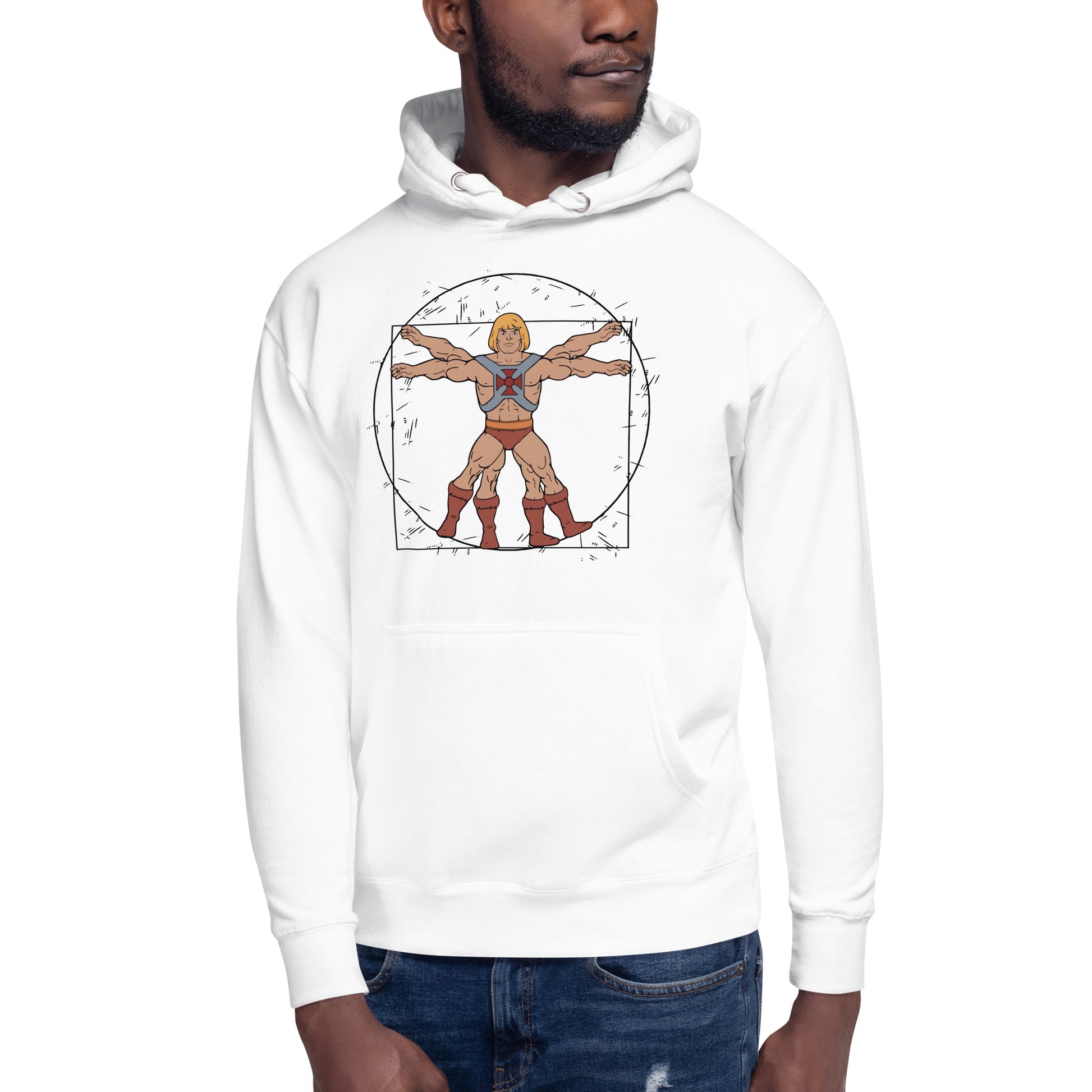 Hoodie Vitruvio He-man, Disponible en la mejor tienda online para comprar tu merch favorita, la mejor Calidad, compra Ahora en Superstar!