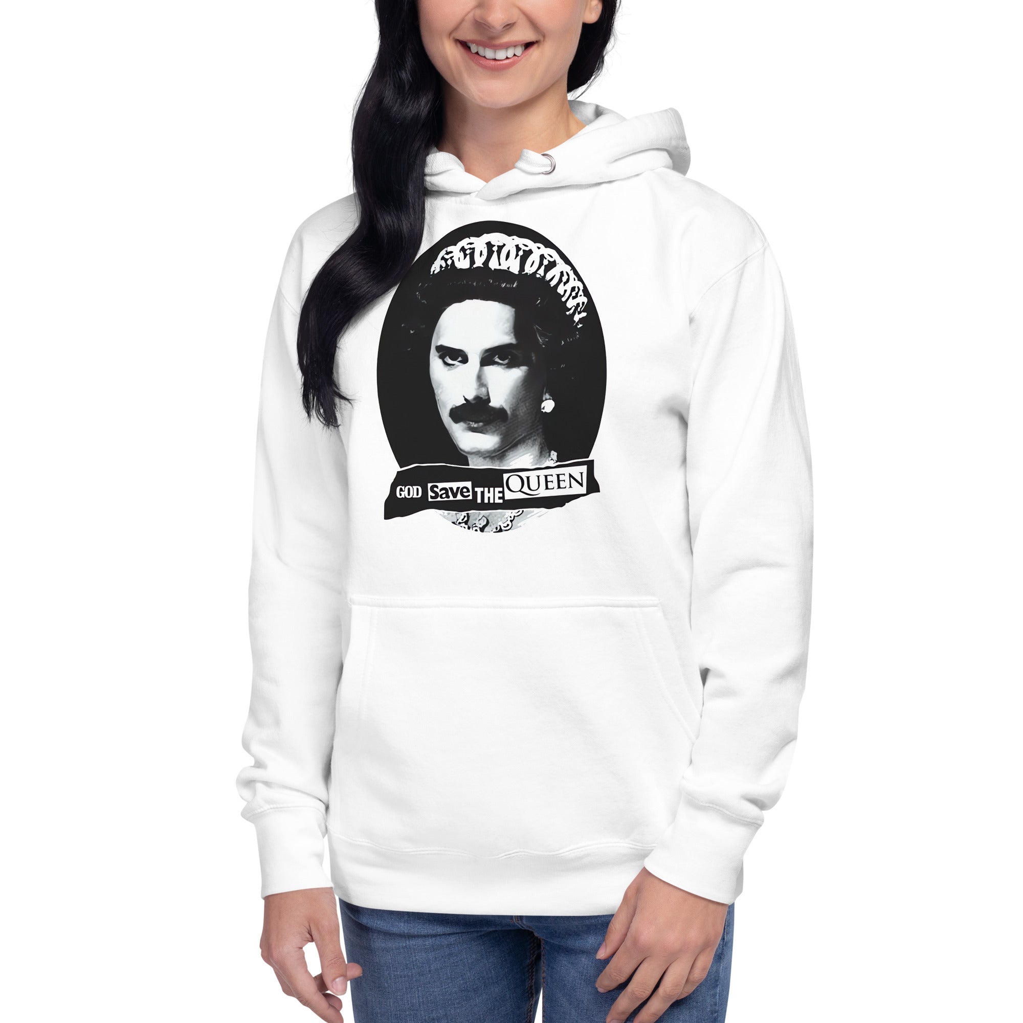 Hoodie God Save the Queen, Disponible en la mejor tienda online para comprar tu merch favorita, la mejor Calidad, compra Ahora en Superstar!
