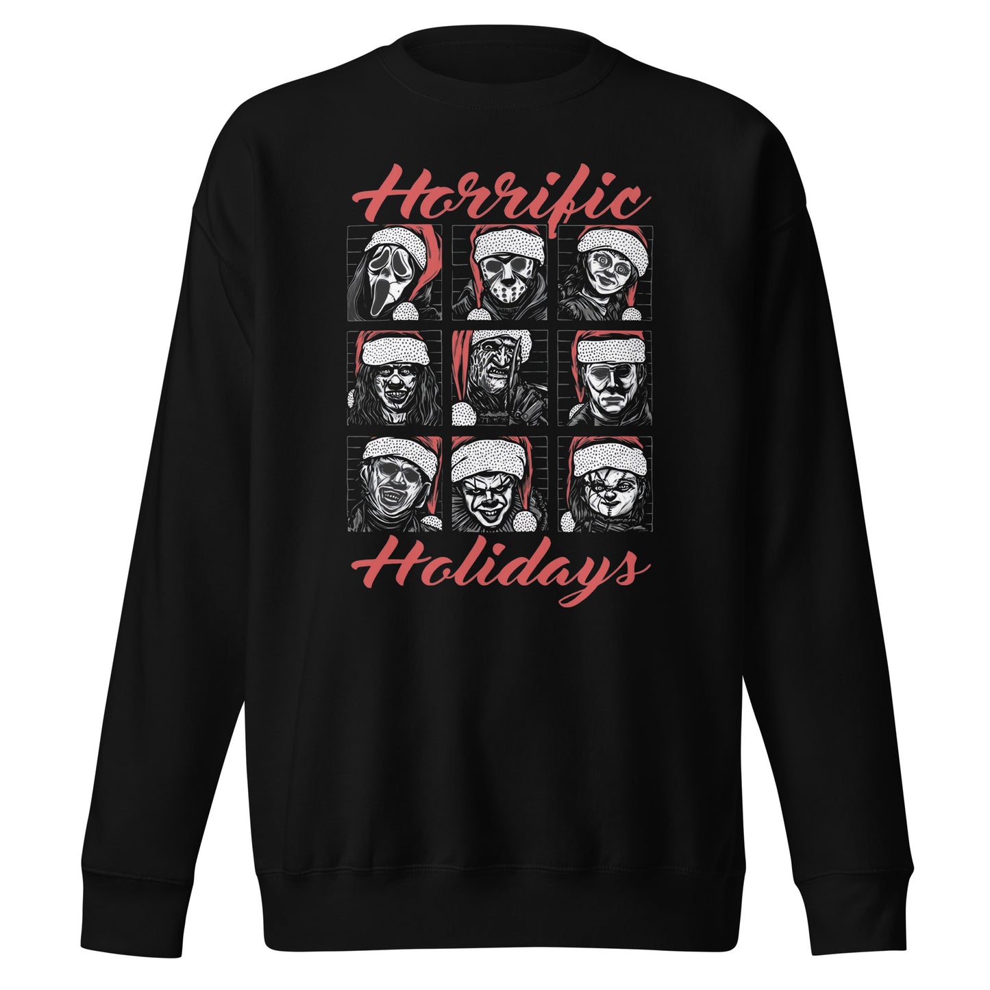 Suéter Horrific Holidays, Disponible en la mejor tienda online para comprar tu merch favorita, la mejor Calidad, compra Ahora!