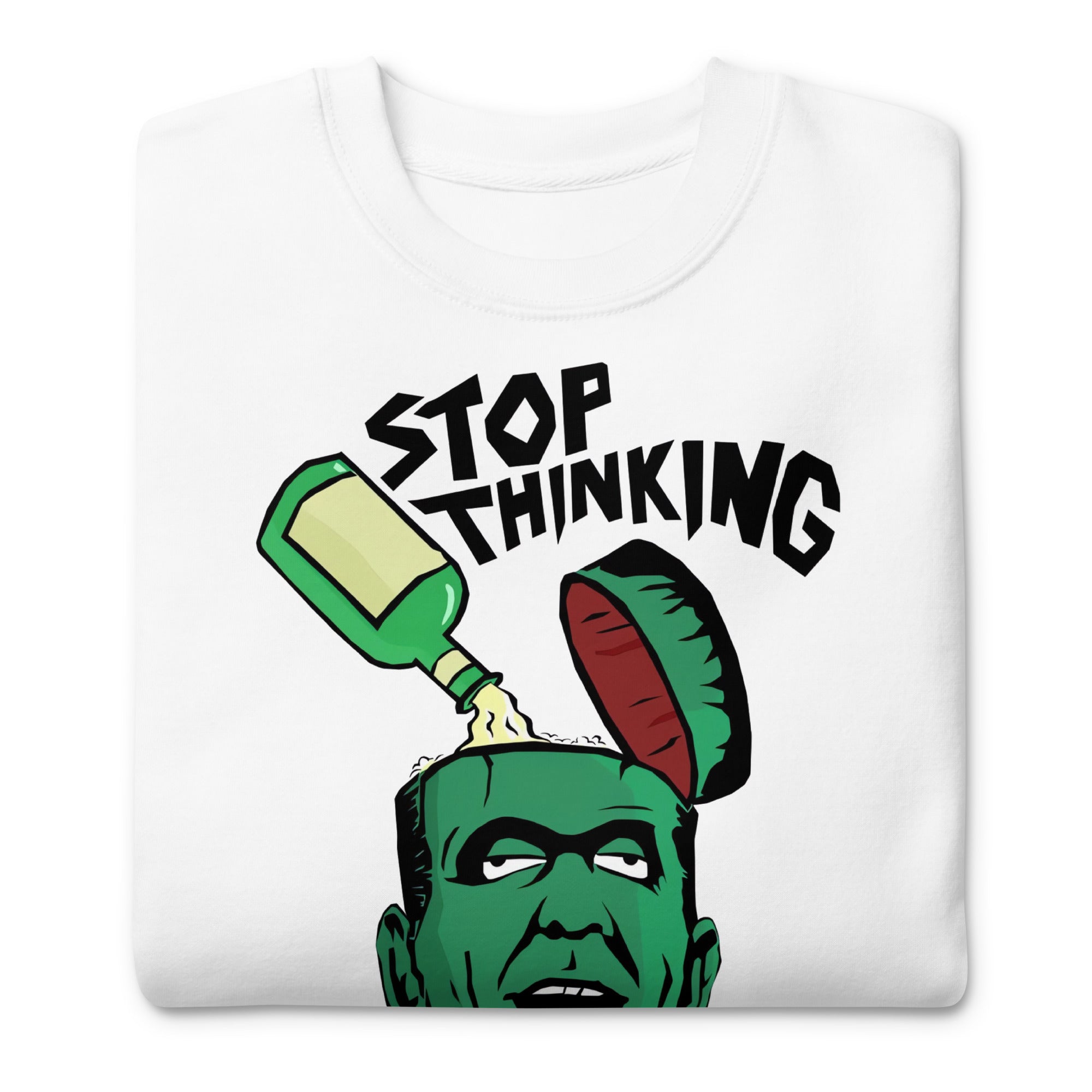 Sudadero Stop Thinking Disponible en Superstar, la mejor tienda online para comprar tu merch favorita, la mejor Calidad, compra Ahora en Superstar!
