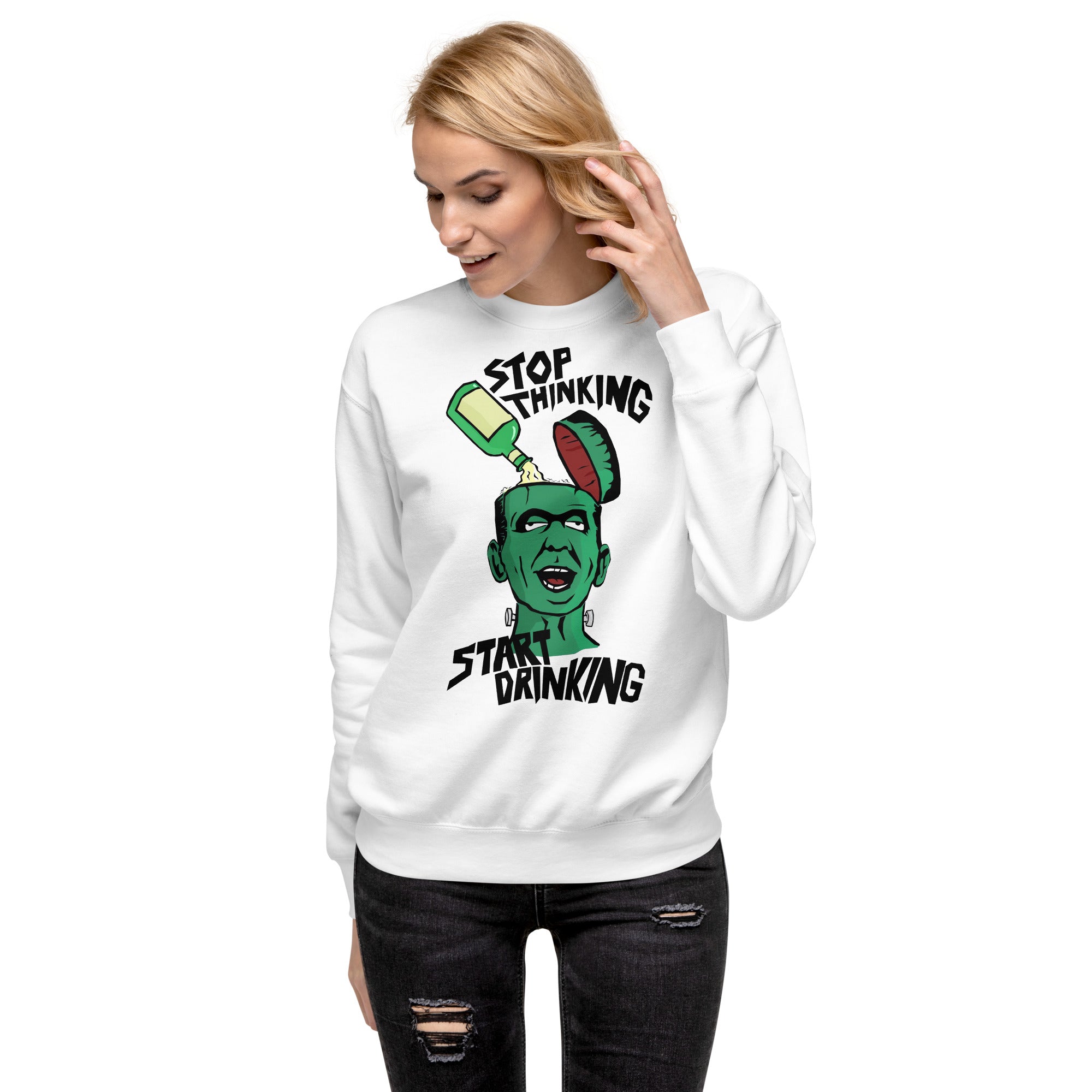 Sudadero Stop Thinking Disponible en Superstar, la mejor tienda online para comprar tu merch favorita, la mejor Calidad, compra Ahora en Superstar!