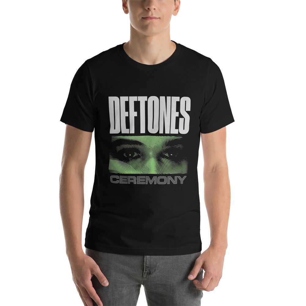 ¡Compra el mejor merchandising en Superstar! Encuentra diseños únicos y de alta calidad en playeras, Camiseta Deftones - Ceremony