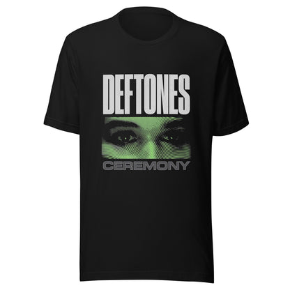 ¡Compra el mejor merchandising en Superstar! Encuentra diseños únicos y de alta calidad en playeras, Camiseta Deftones - Ceremony