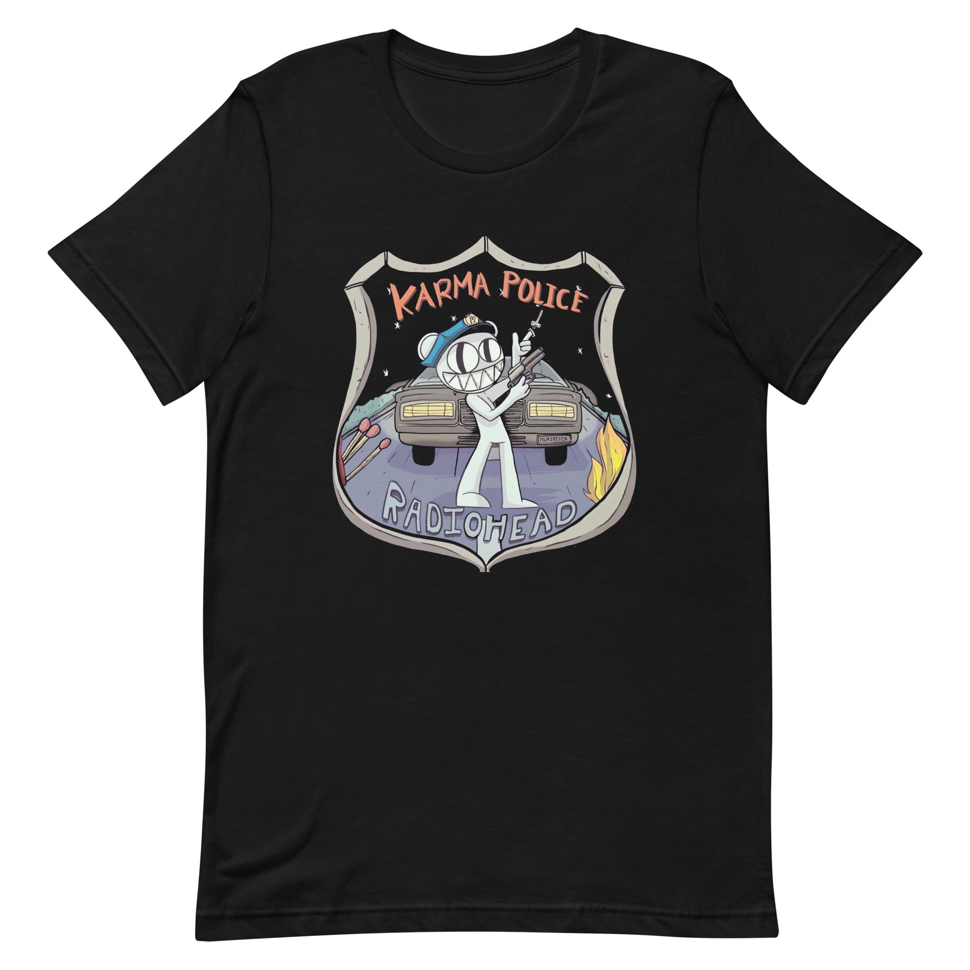 ¡Compra el mejor merchandising en Superstar! Encuentra diseños únicos y de alta calidad en playeras, Karma Police - Radiohead