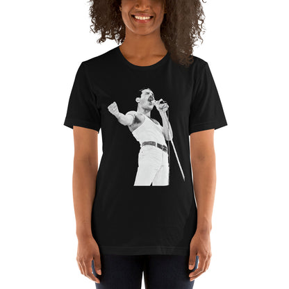 ¡Compra el mejor merchandising en Superstar! Encuentra diseños únicos y de alta calidad en playeras, Camiseta Freddie Mercury 1985