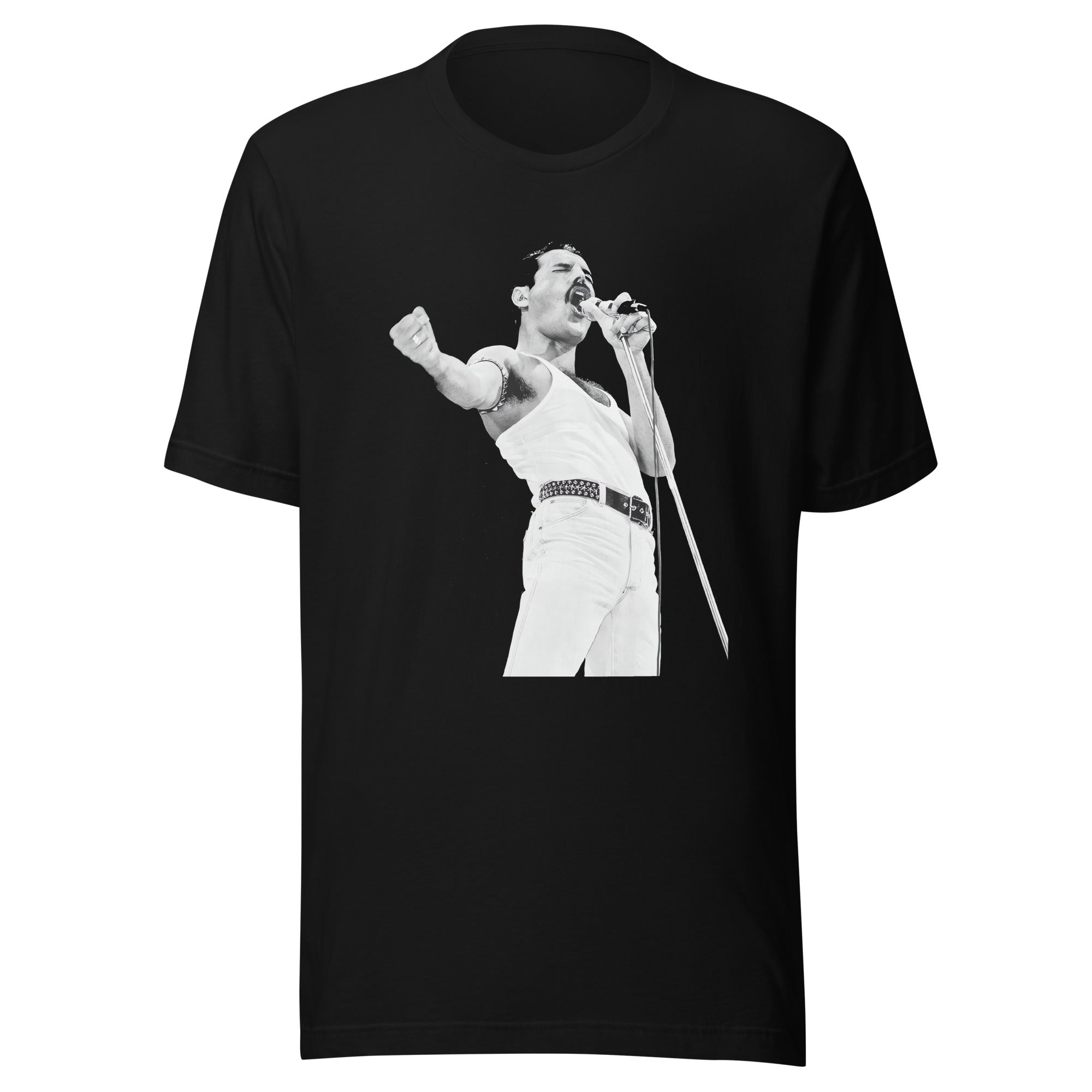 ¡Compra el mejor merchandising en Superstar! Encuentra diseños únicos y de alta calidad en playeras, Camiseta Freddie Mercury 1985