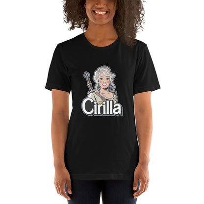 Camiseta de Cirilla, nuestras opciones de playeras son Unisex. disponible en Superstar. Compra y envíos internacionales compra solo en Superstar