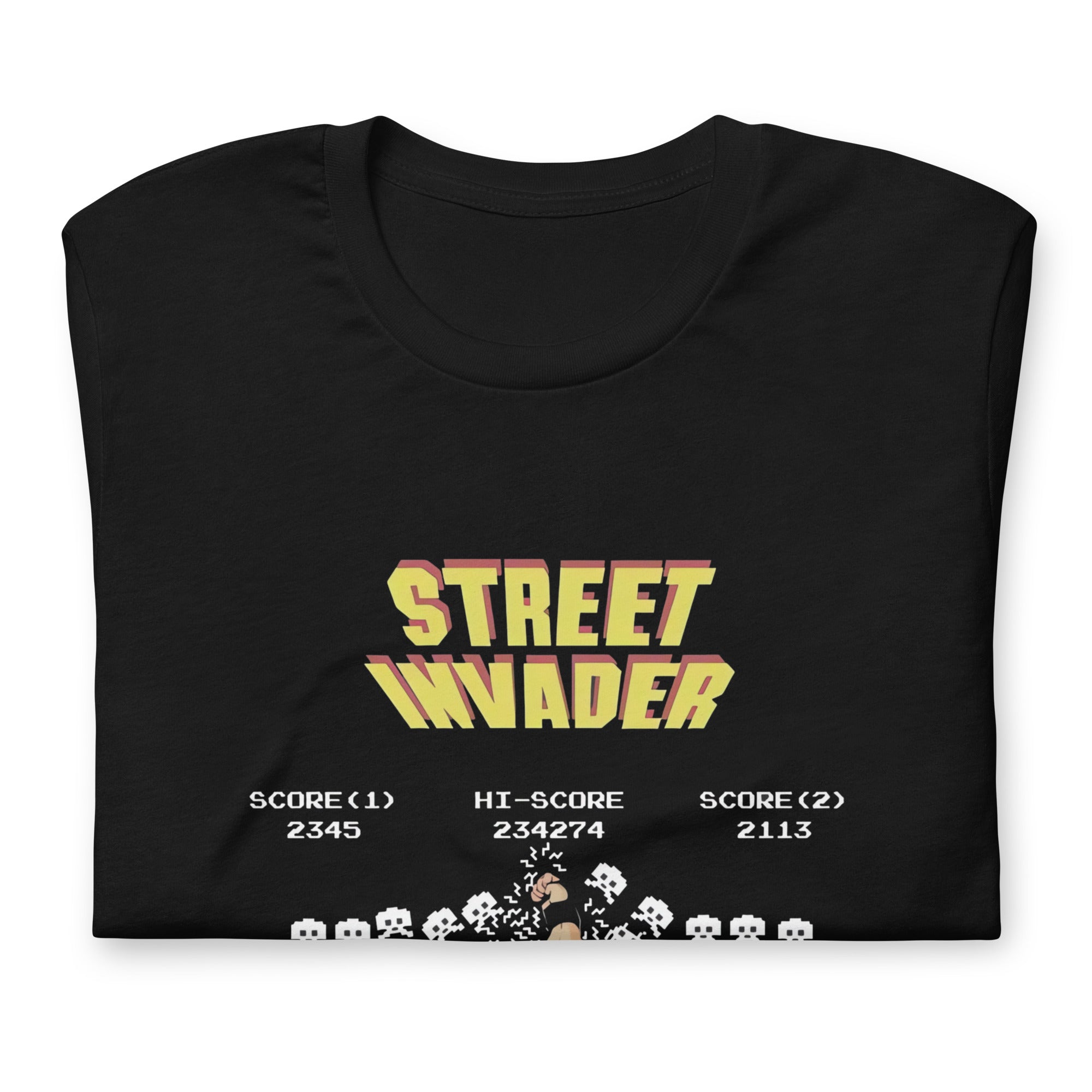 Camiseta Street Invader, nuestras opciones de playeras son Unisex. disponible en Superstar. Compra y envíos internacionales.