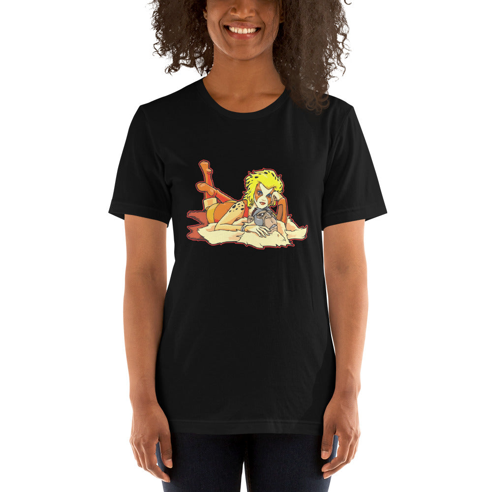 Playera Cheetara Monkian Carpet, Es un producto de ropa que es ideal para los fanáticos de Los Thundercats. envíos a todo el mundo