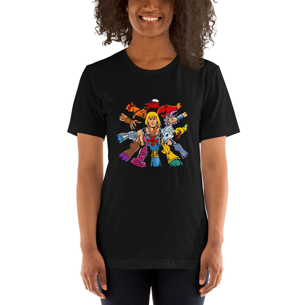 Camiseta He-Man, nuestras opciones de playeras son Unisex. disponible en Superstar. Compra y envíos internacionales. compra online