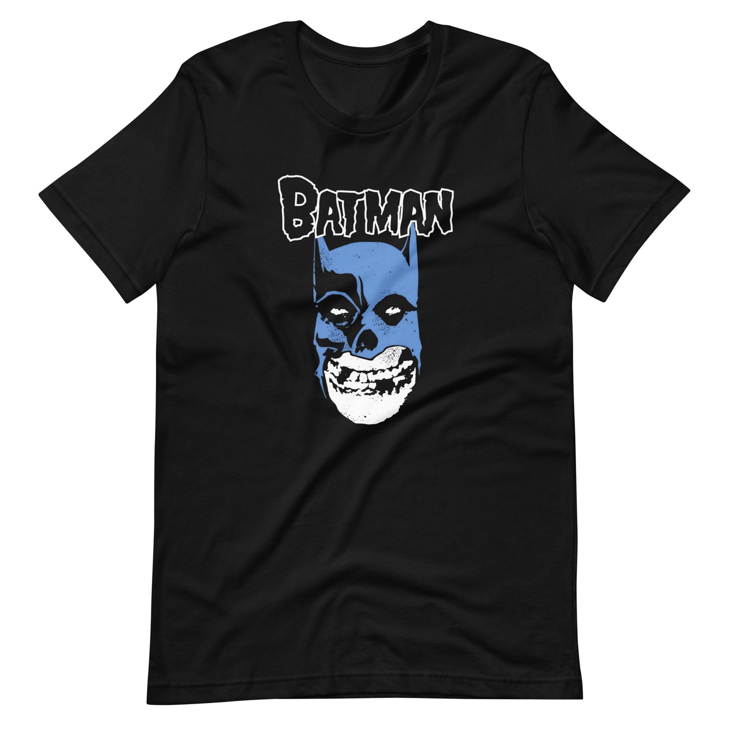 La Camiseta Batman Misfits es una prenda que combina dos iconos de la cultura pop: el Caballero de la Noche y la banda de punk rock The Misfits.