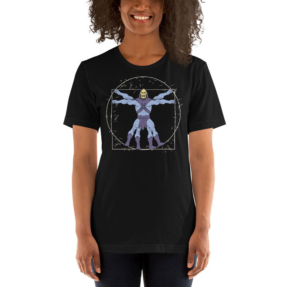 Camiseta Skeletor Vitruvio ¡Consigue un look único y atrevido con la playera! Esta increíble prenda está diseñada para destacar.