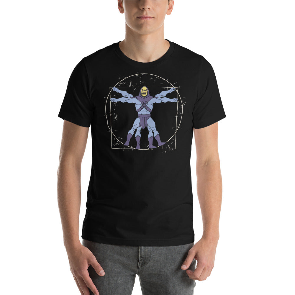 Camiseta Skeletor Vitruvio ¡Consigue un look único y atrevido con la playera! Esta increíble prenda está diseñada para destacar.