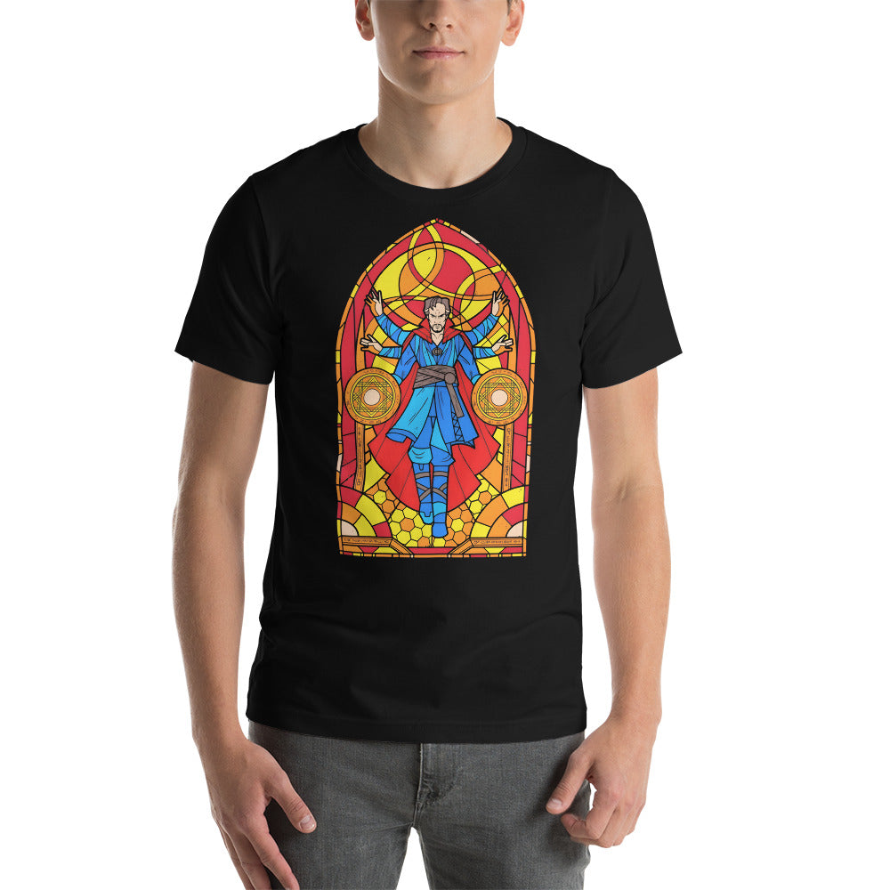 Camiseta Vitral Doctor Strange, nuestras opciones de playeras son Unisex. disponible en Superstar. Compra y envíos internacionales.